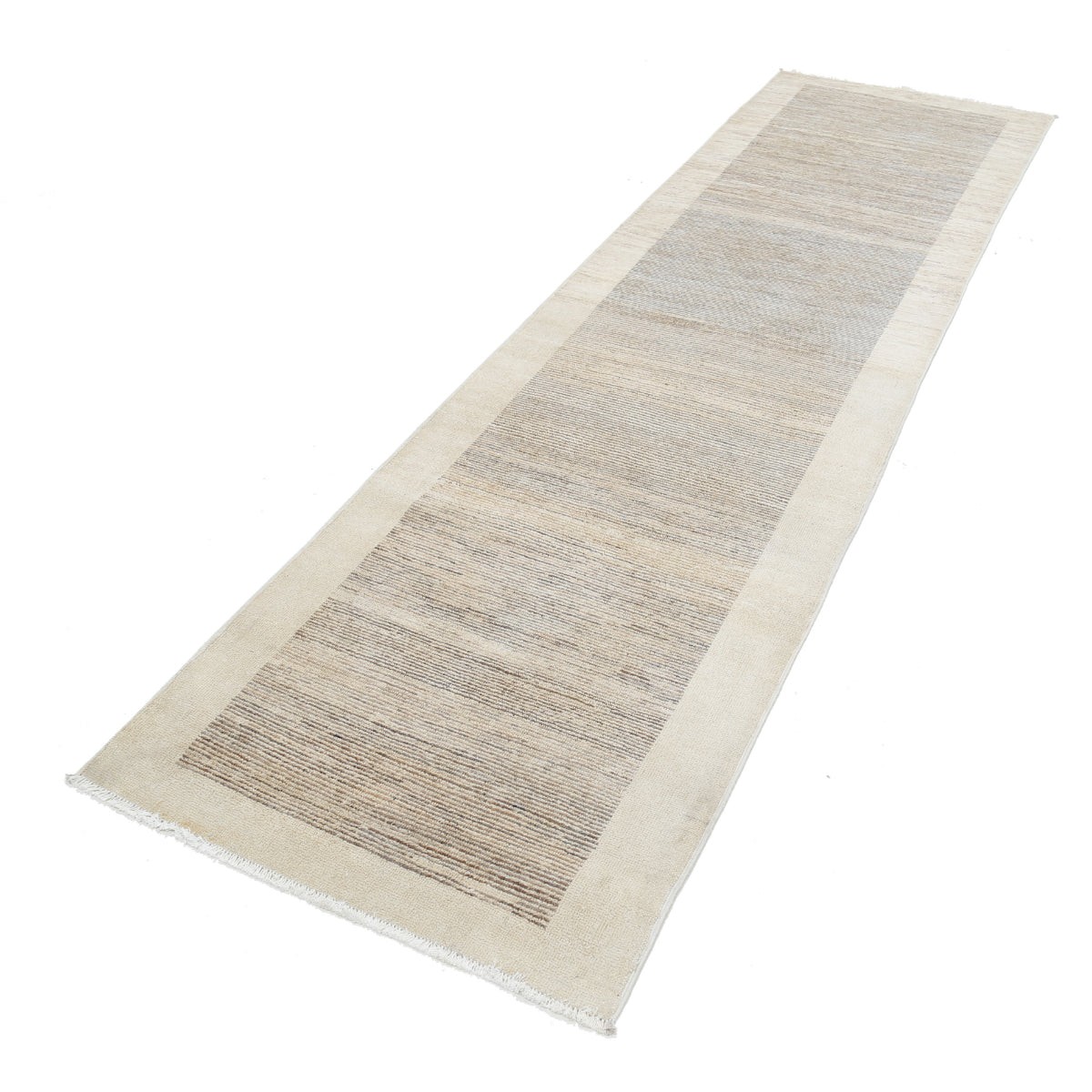 Modcar 3x9 Handmade Double Knotted Washable Wool Runner - Colorful