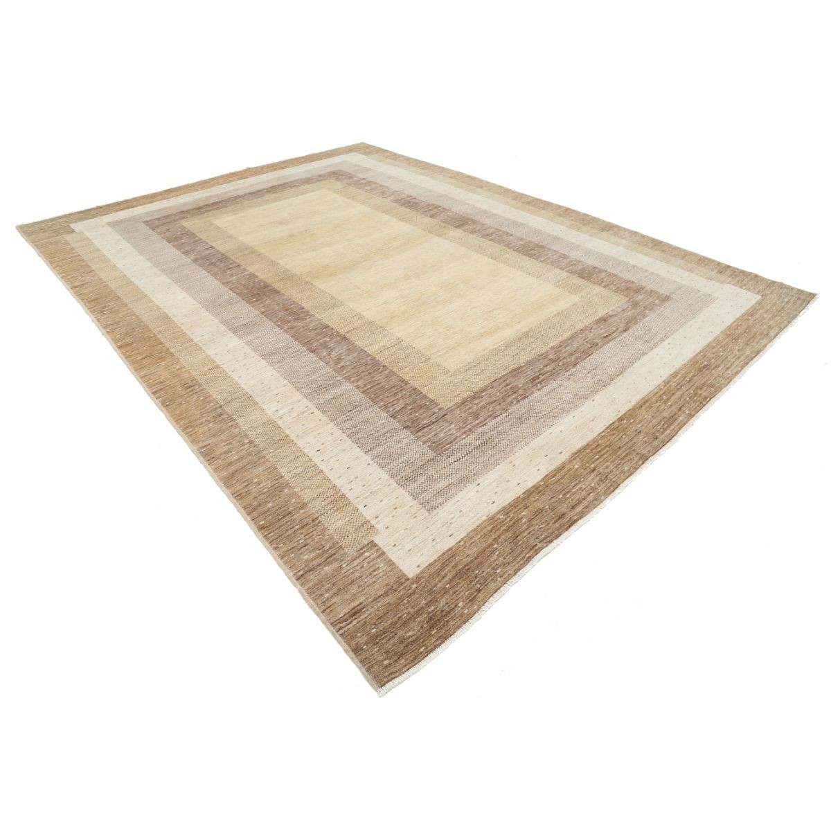 Modcar 10x13 Handmade Double Knotted Washable Wool Rug - Colorful