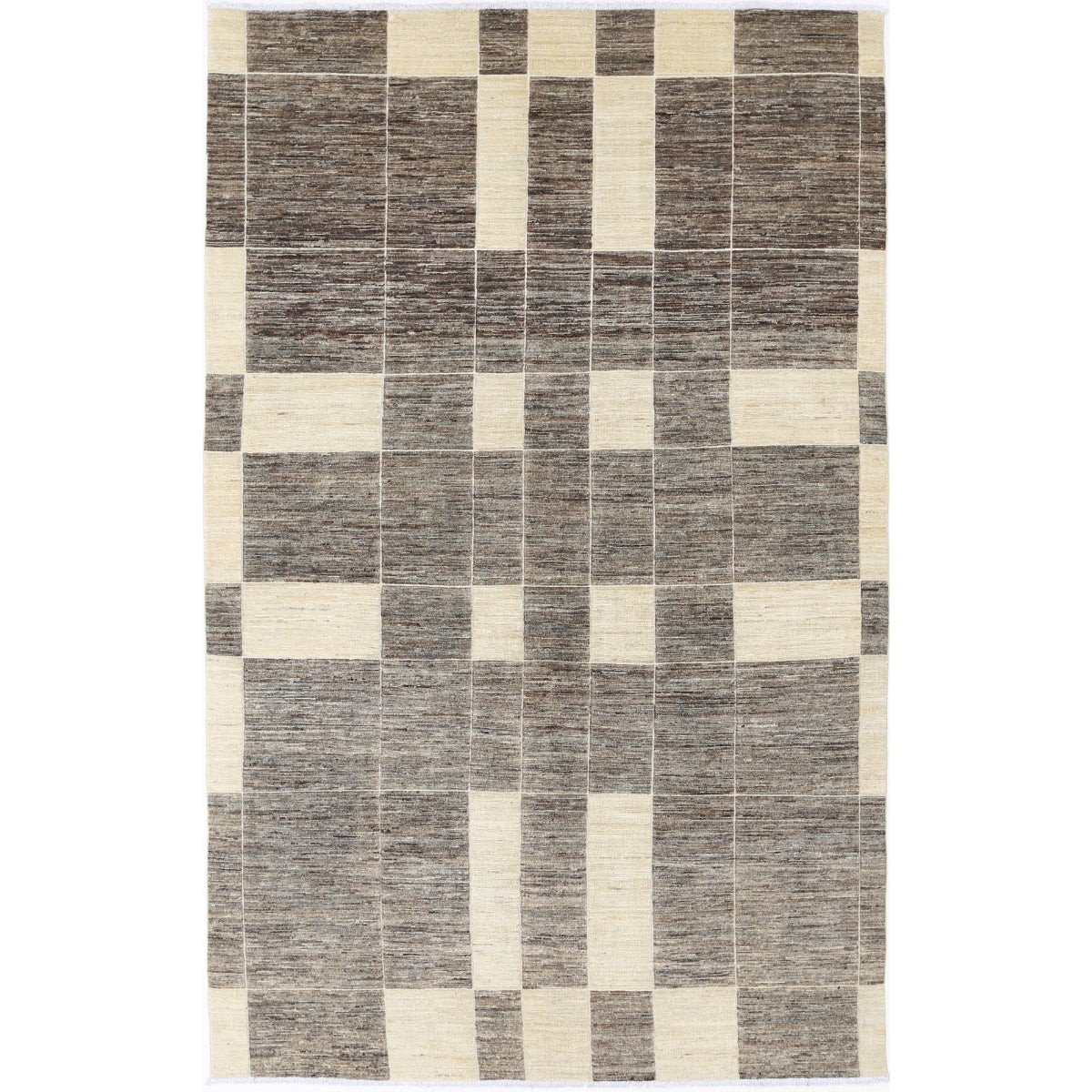 Modcar 6x9 Handmade Double Knotted Washable Wool Rug - Colorful