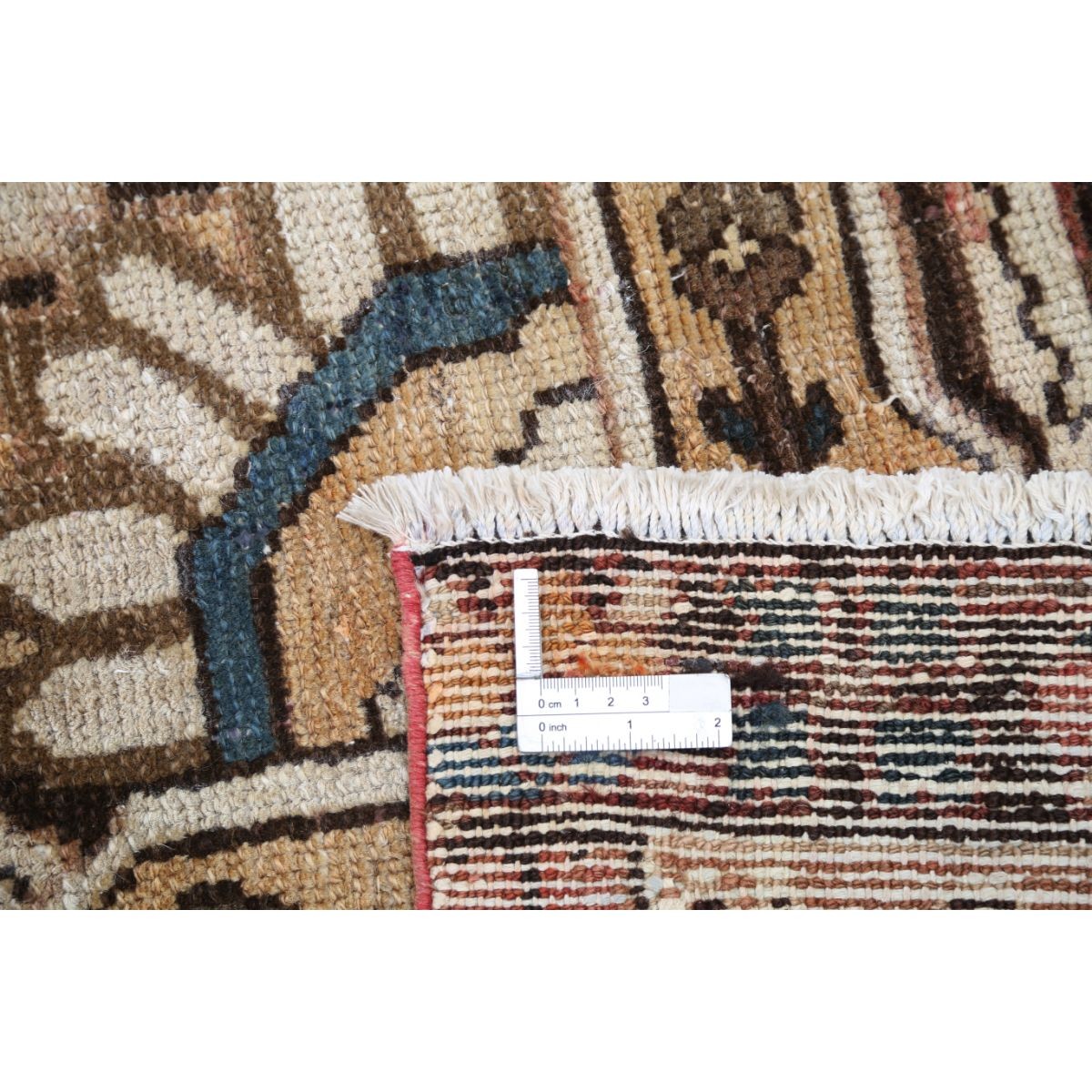 Vintage 10x12 Handmade Double Knotted Washable Wool Rug - Soft Hues