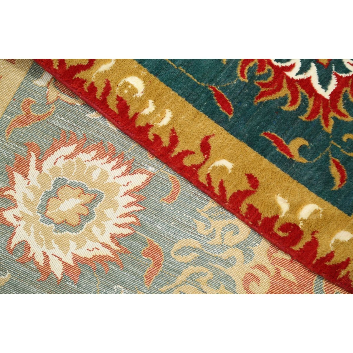 Gulshan 9x12 Machine-Made Washable Wool Rug - Colorful