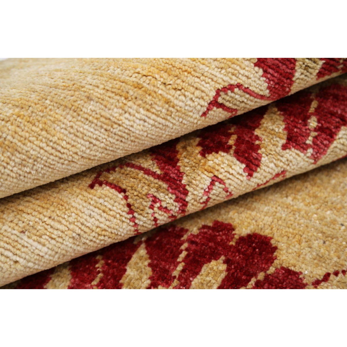 Modcar 5x6 Handmade Double Knotted Washable Wool Rug - Colorful
