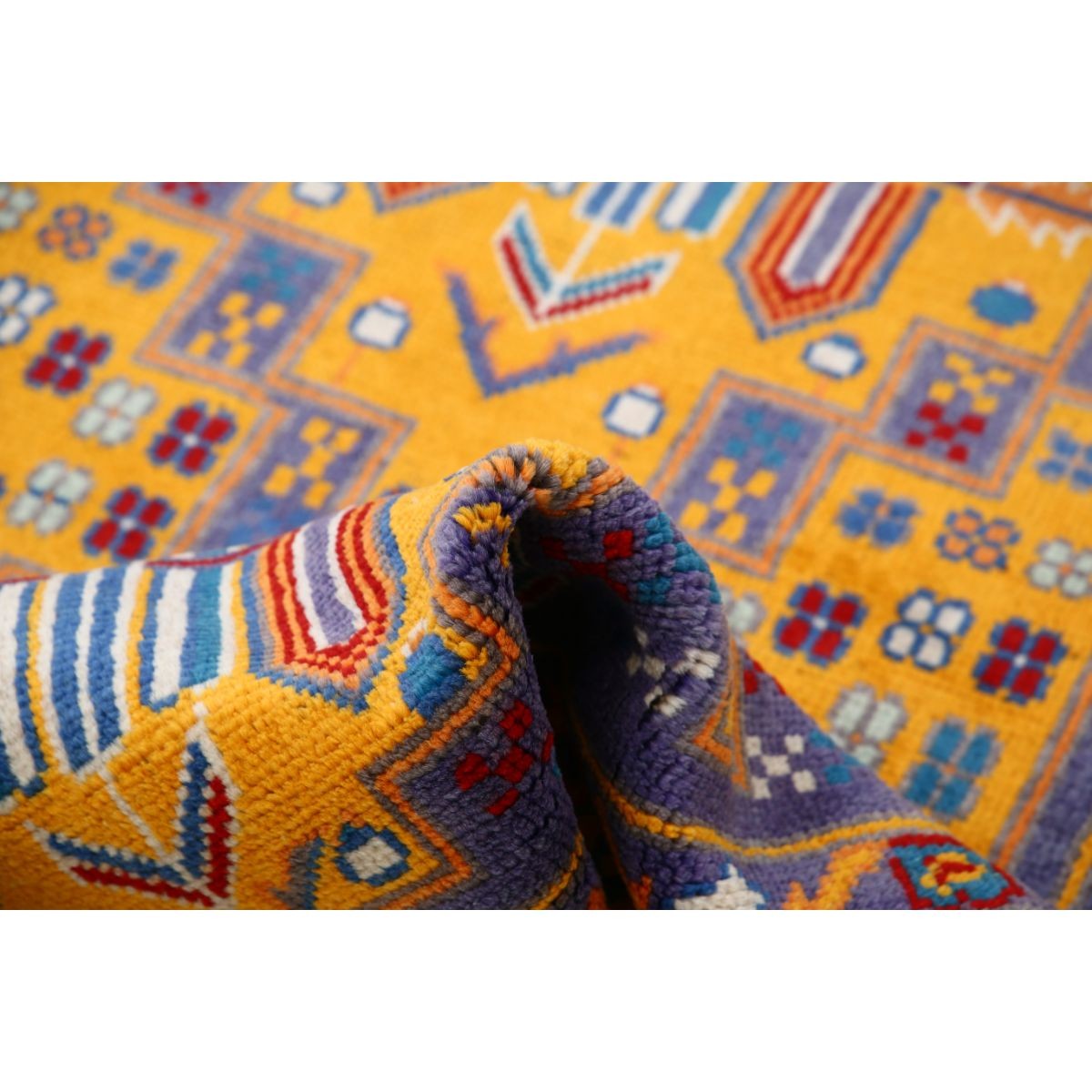 Revival 3x5 Handmade Double Knotted Washable Wool Rug - Colorful
