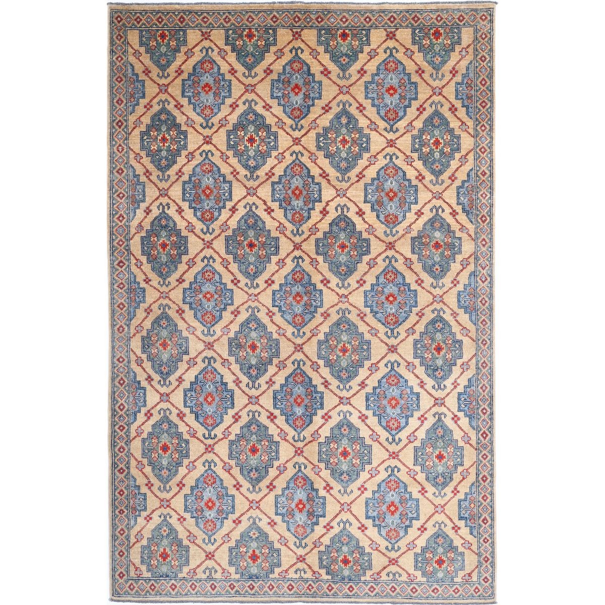 Revival 6x9 Handmade Double Knotted Washable Wool Rug - Colorful