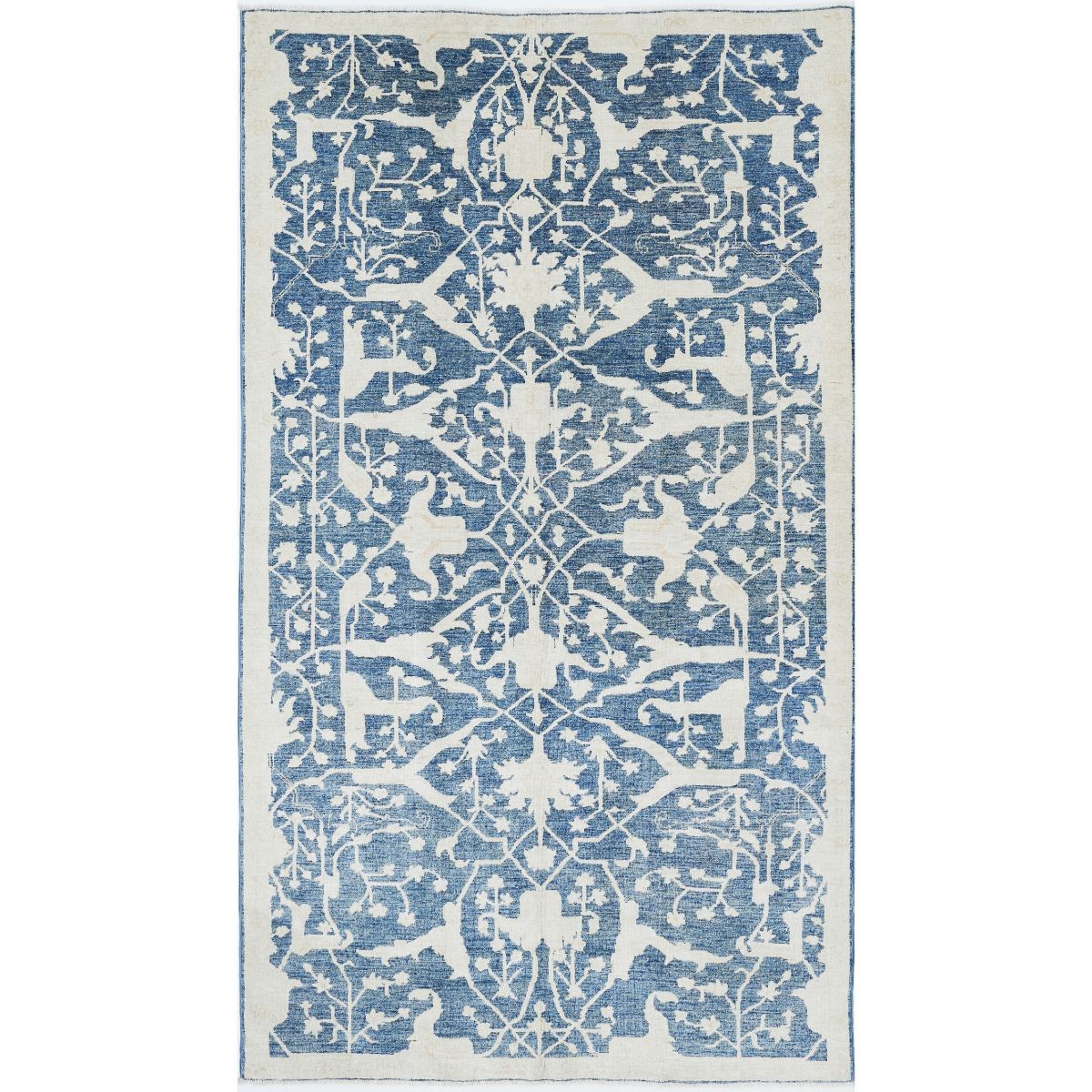 Artemix 5x9 Handmade Double Knotted Washable Wool Rug - Soft Hues