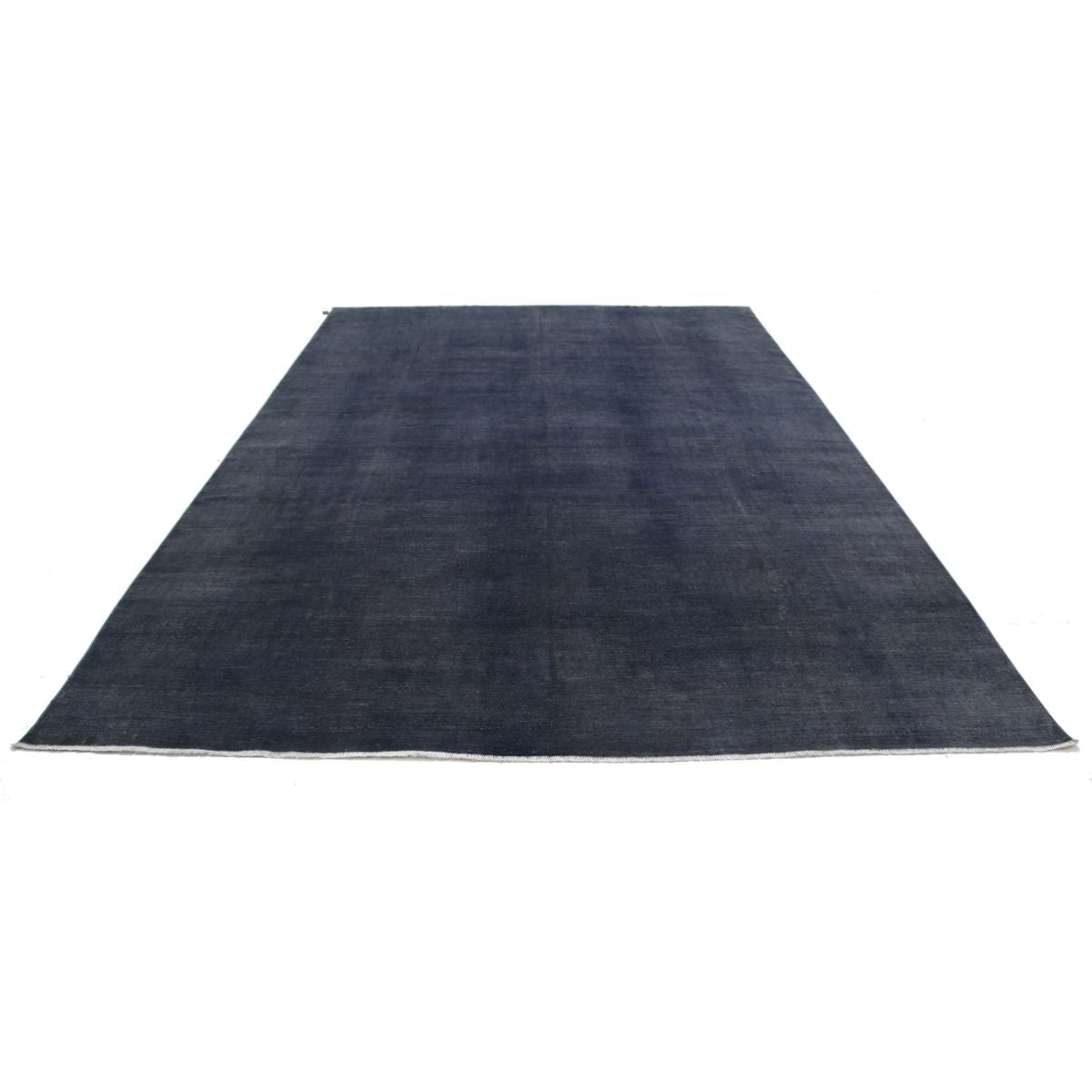 Fine 9x12 Handmade Double Knotted Washable Wool Rug - Monochormatic