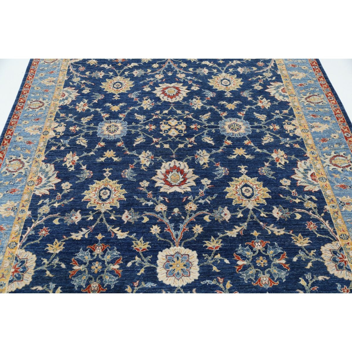 Ziegler 7x9 Handmade Double Knotted Washable Wool Rug - Colorful