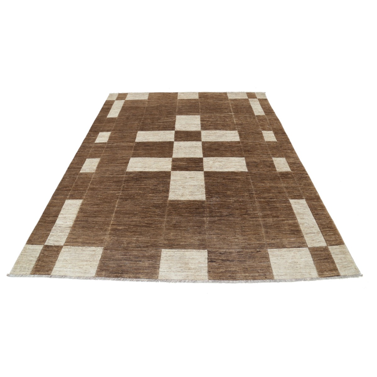 Modcar 6x8 Handmade Double Knotted Washable Wool Rug - Colorful