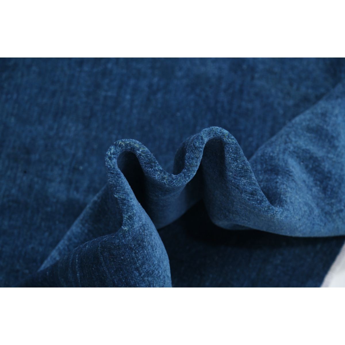 Fine 8x12 Handmade Double Knotted Washable Wool Rug - Monochormatic
