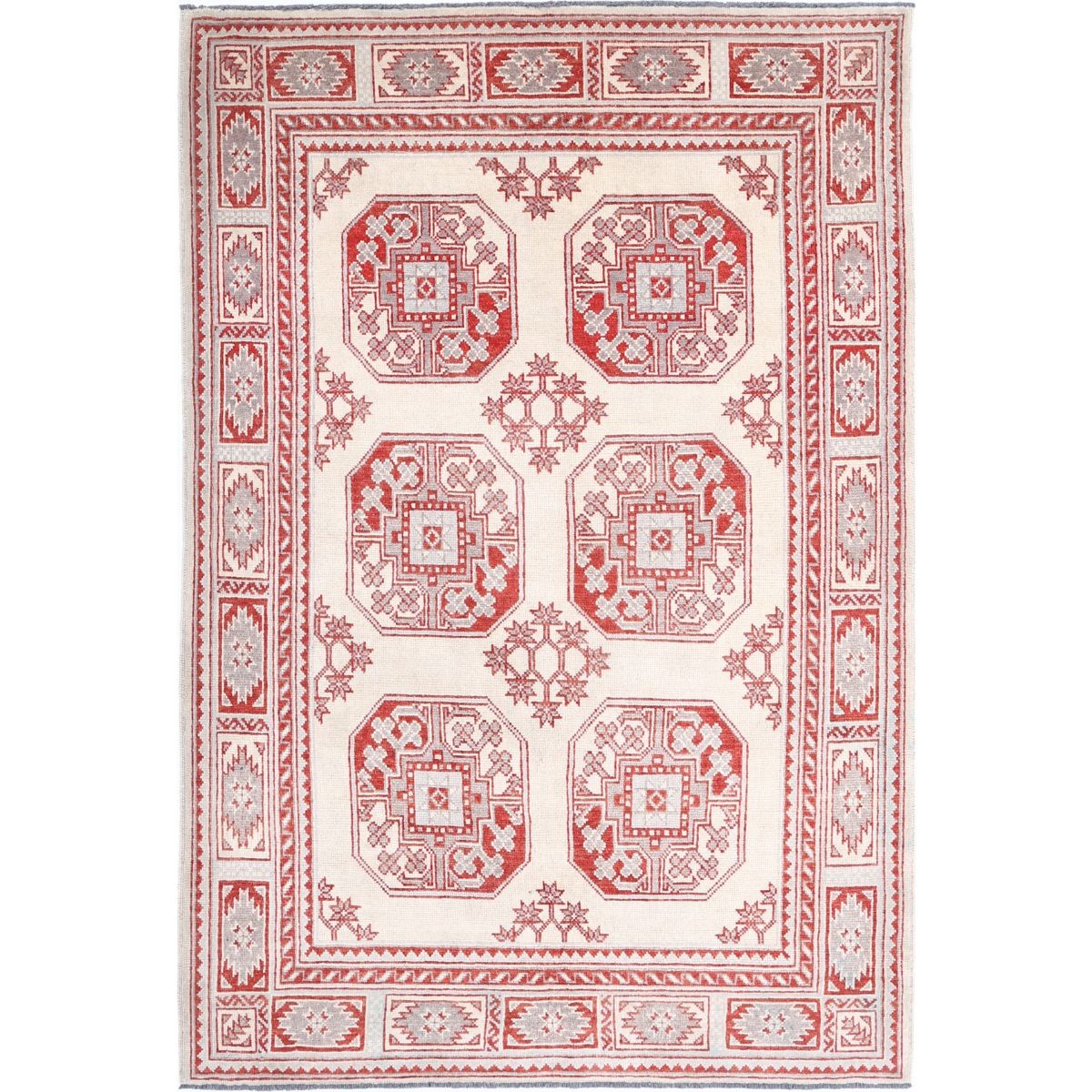 Revival 5x7 Handmade Double Knotted Washable Wool Rug - Colorful