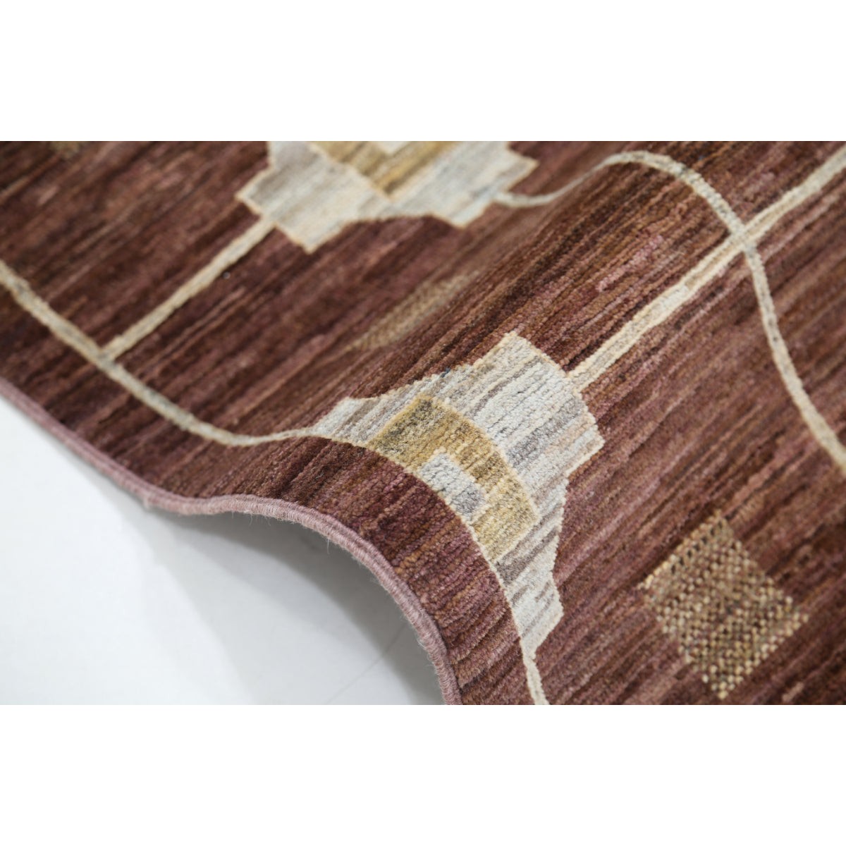 Modcar 6x8 Handmade Double Knotted Washable Wool Rug - Colorful