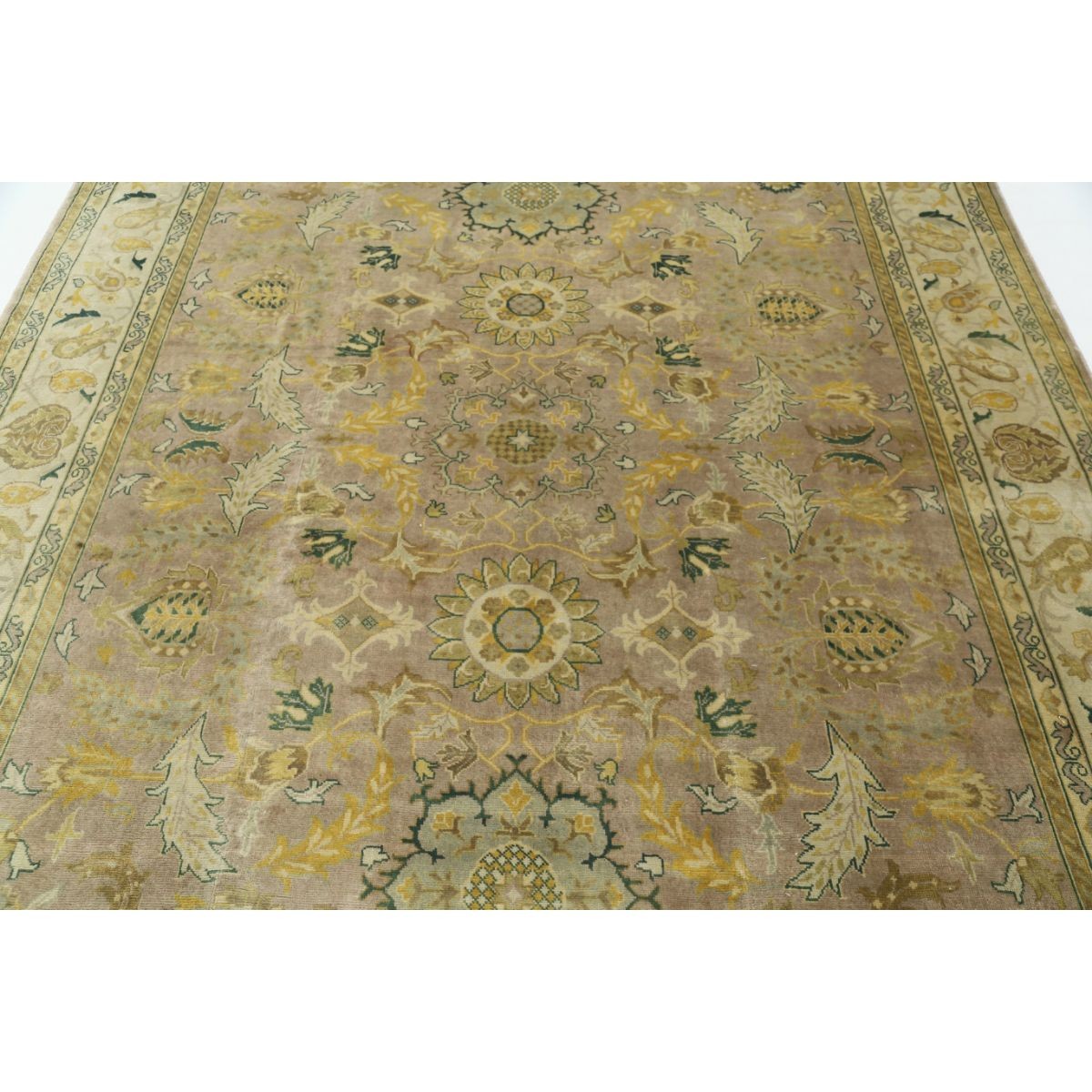 Ziegler 8x9 Handmade Double Knotted Washable Wool Rug - Colorful