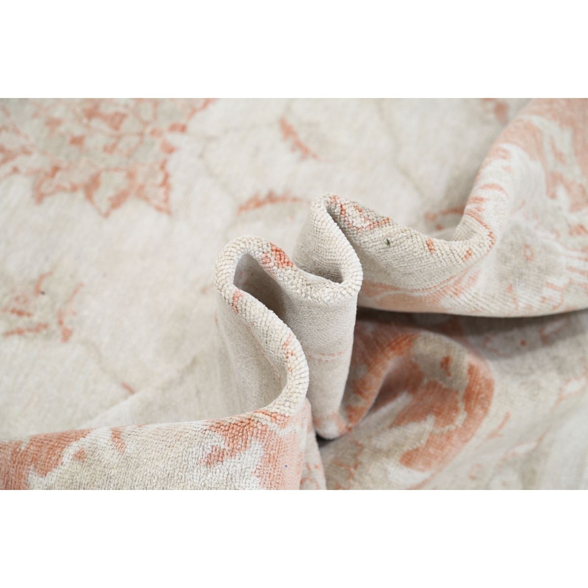 Serenity 8x12 Handmade Double Knotted Washable Wool Rug - Soft Hues