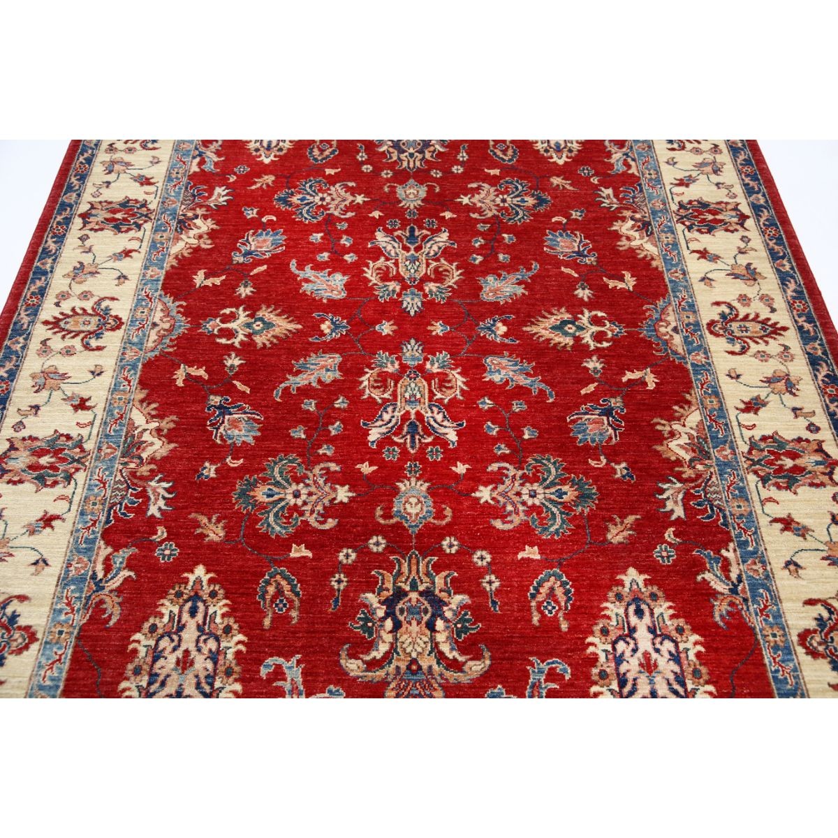 Ziegler 6x7 Handmade Double Knotted Washable Wool Rug - Colorful