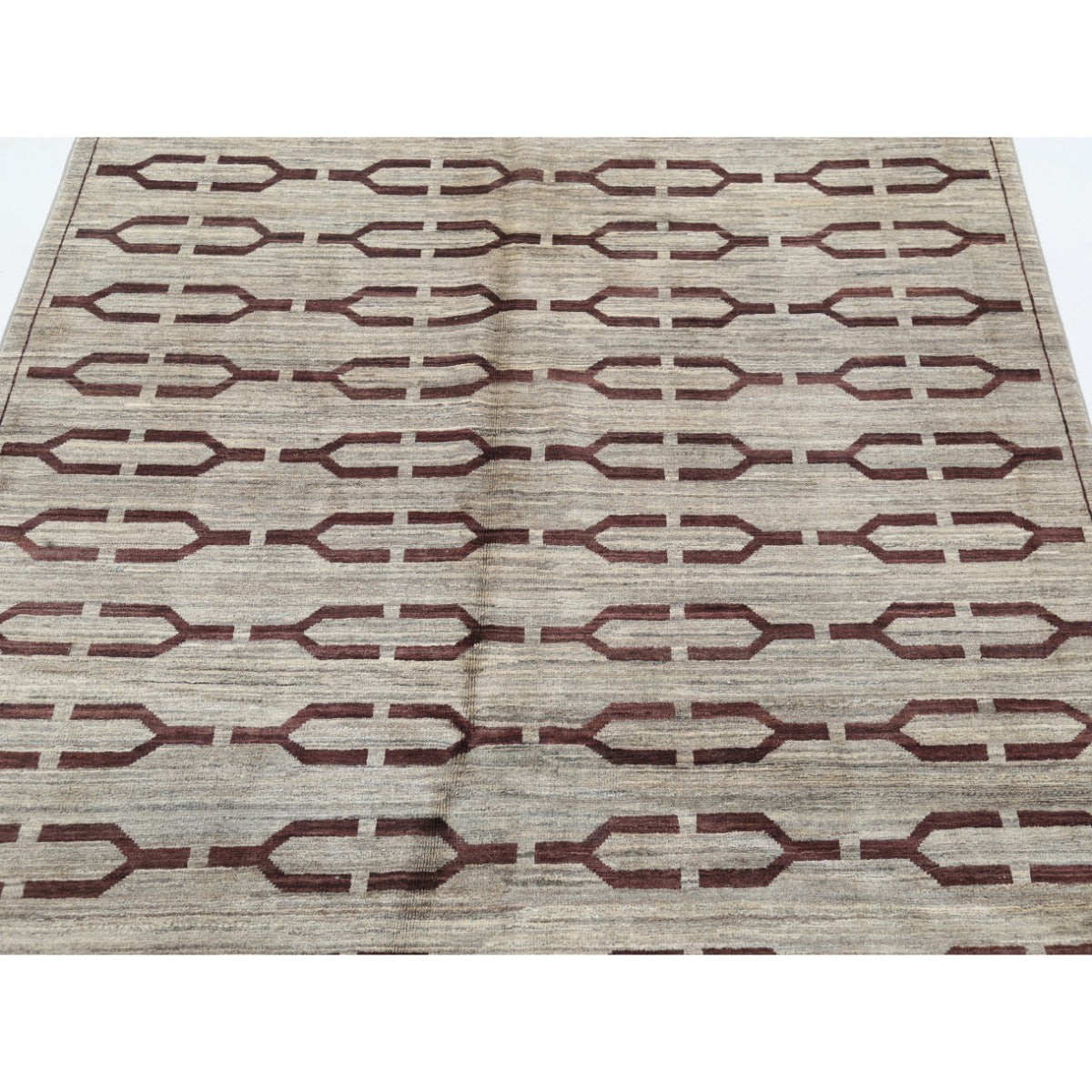 Modcar 5x7 Handmade Double Knotted Washable Wool Rug - Colorful