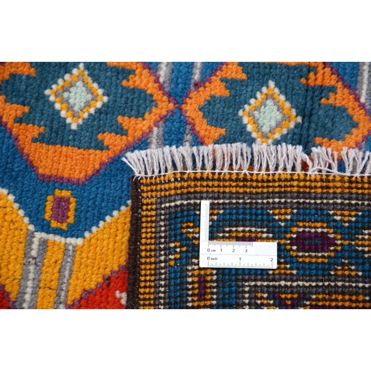 Revival 6x8 Handmade Double Knotted Washable Wool Rug - Colorful