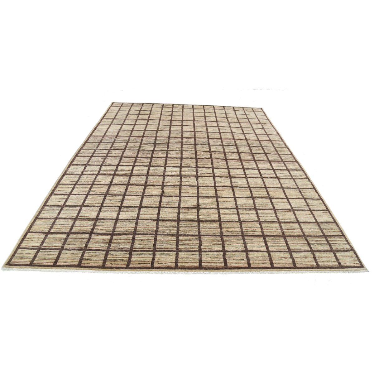 Modcar 8x10 Handmade Double Knotted Washable Wool Rug - Colorful