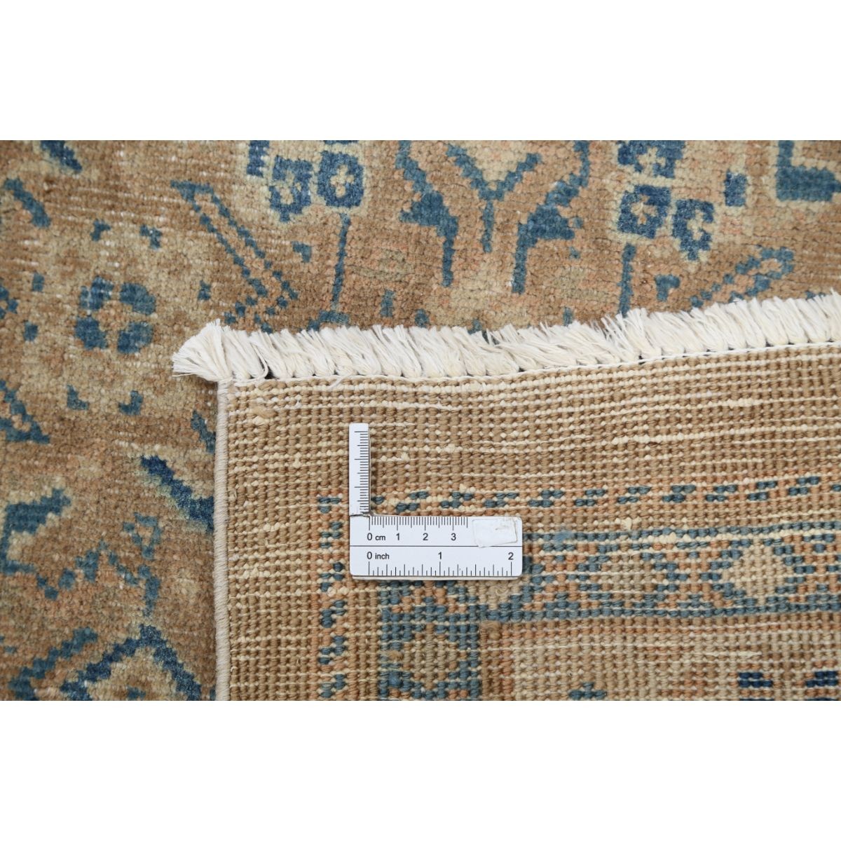 Vintage 9x12 Handmade Double Knotted Washable Wool Rug - Soft Hues