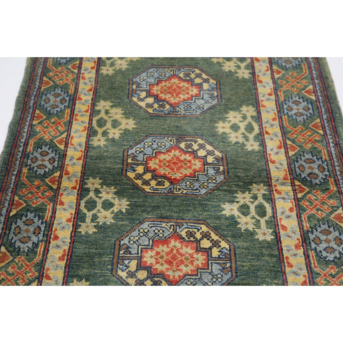 Revival 3x5 Handmade Double Knotted Washable Wool Rug - Colorful