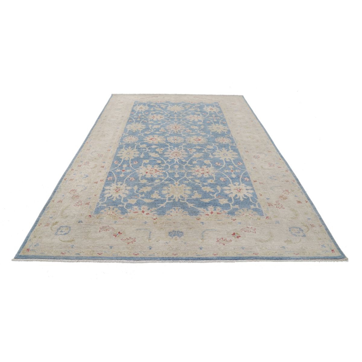 Ziegler 7x10 Handmade Double Knotted Washable Wool Rug - Soft Hues