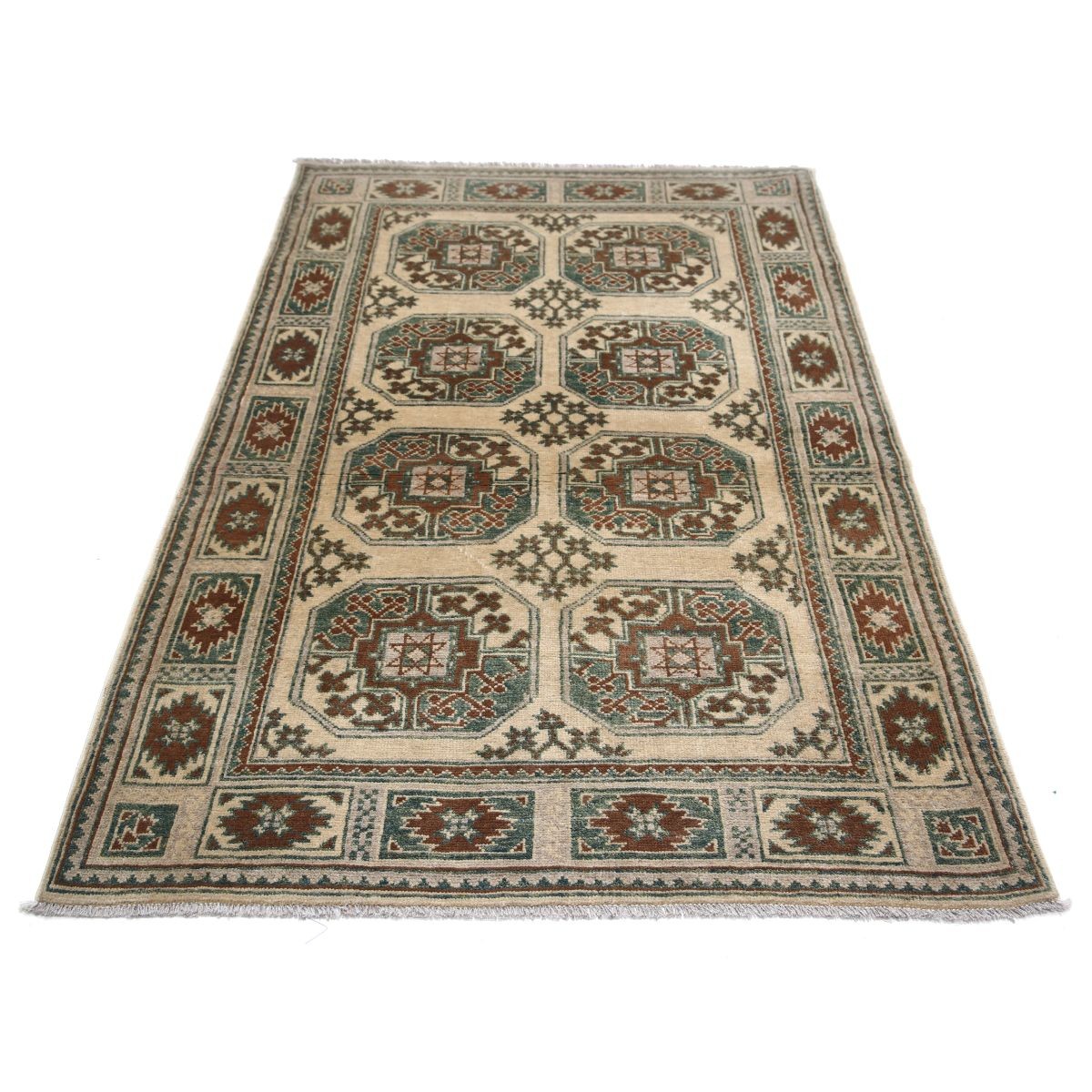 Revival 4x6 Handmade Double Knotted Washable Wool Rug - Colorful