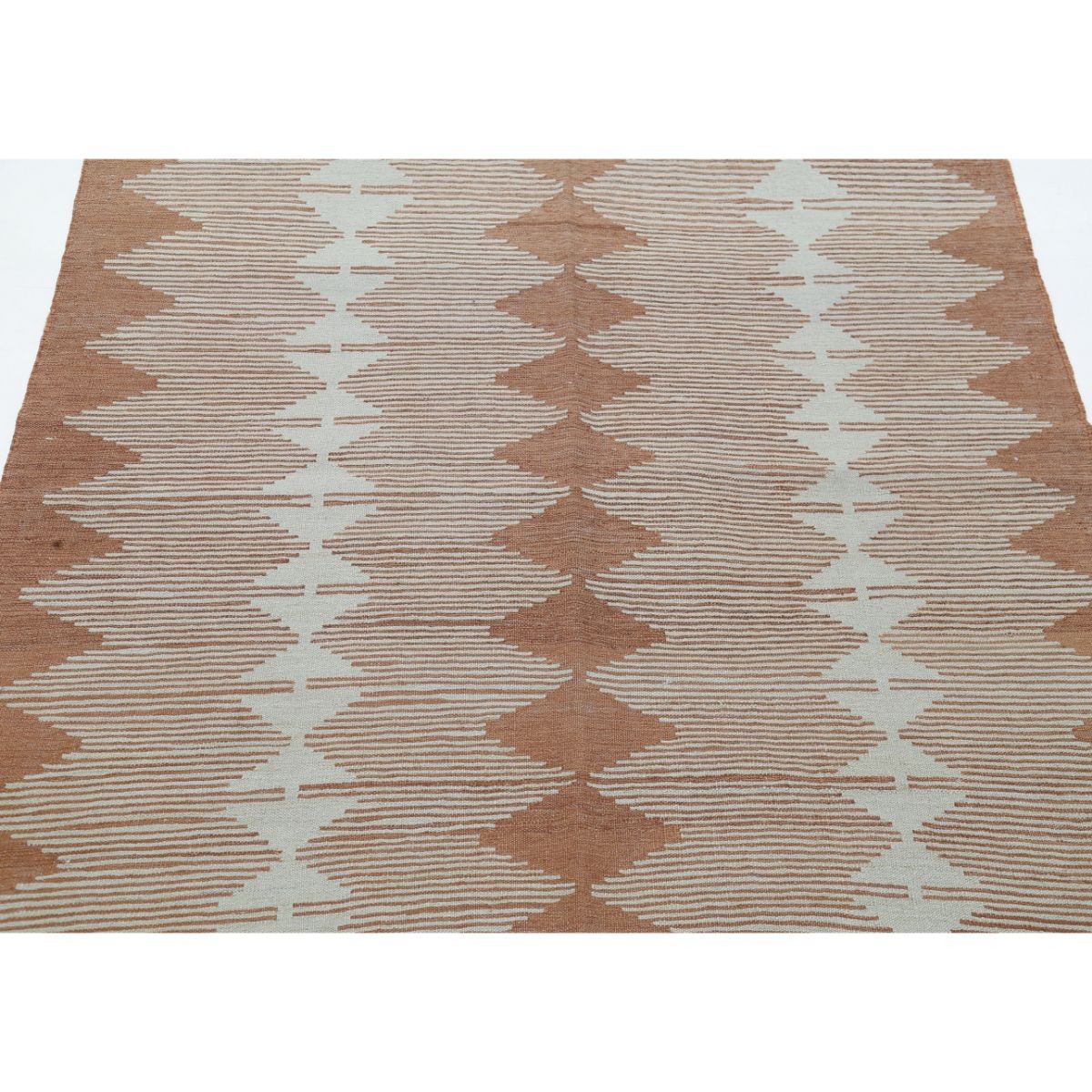 Kafkaas 4x6 Hand Woven Washable Wool Rug - Colorful