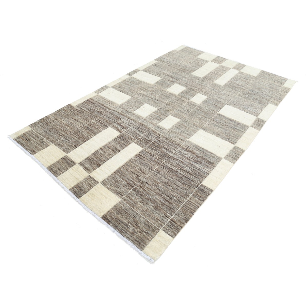 Modcar 6x9 Handmade Double Knotted Washable Wool Rug - Colorful