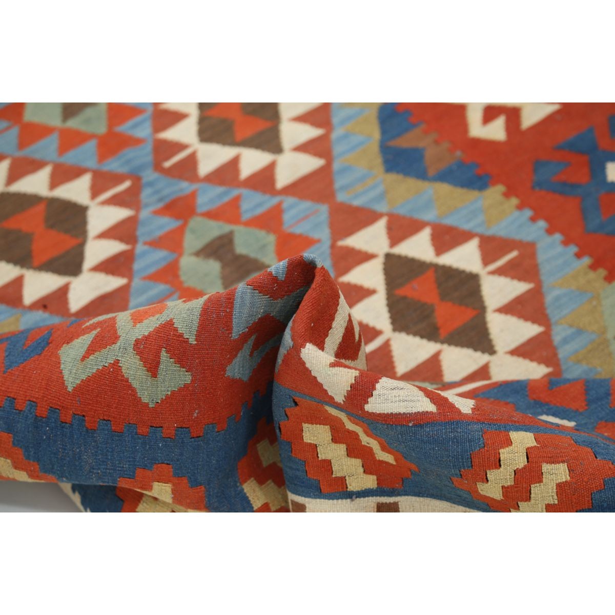 Kafkaas 5x7 Hand Woven Washable Wool Rug - Colorful