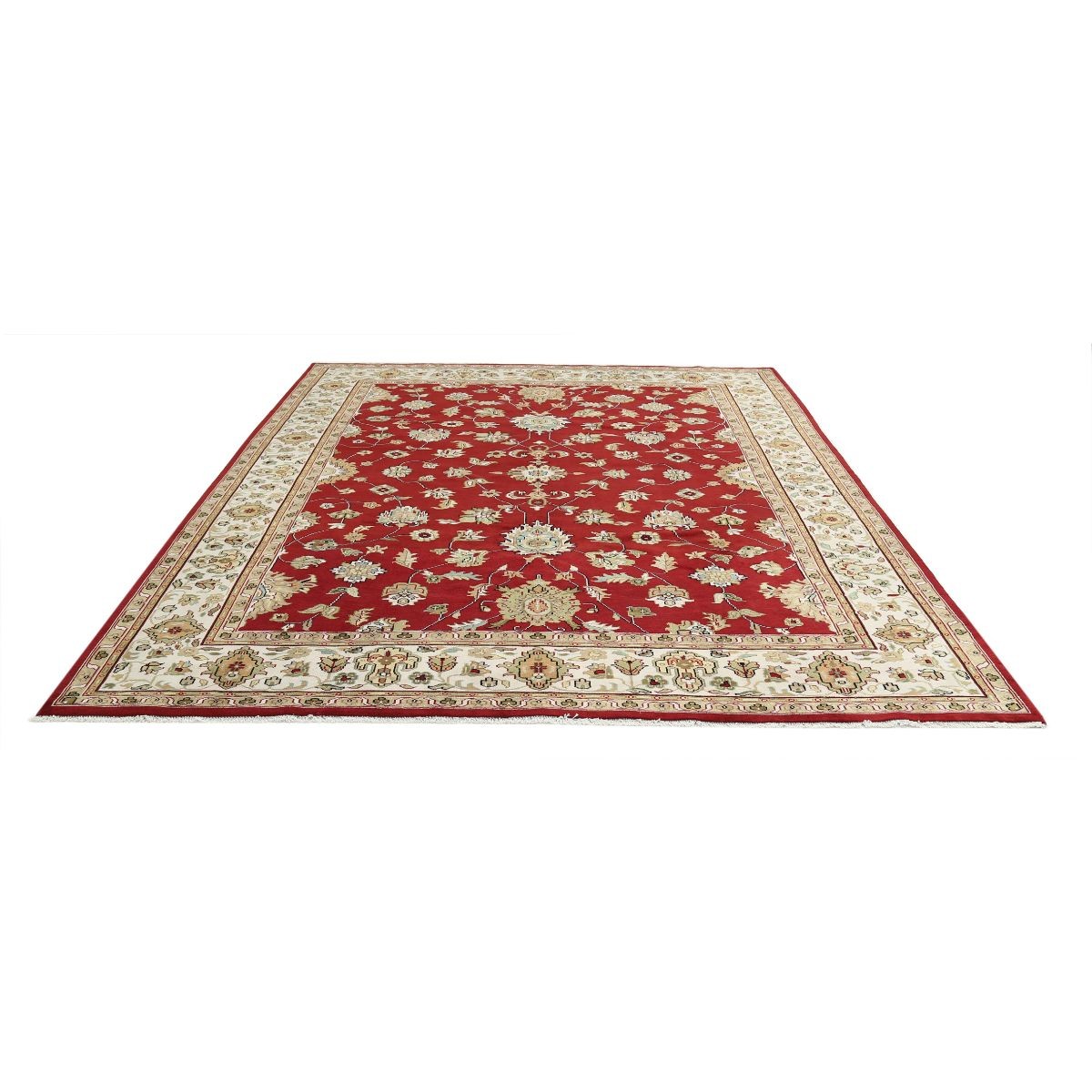 Ziegler 9x12 Handmade Double Knotted Washable Wool Rug - Colorful