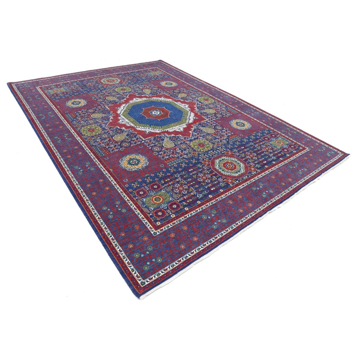 Gulshan 9x12 Powered Loom Washable Wool Rug - Colorful