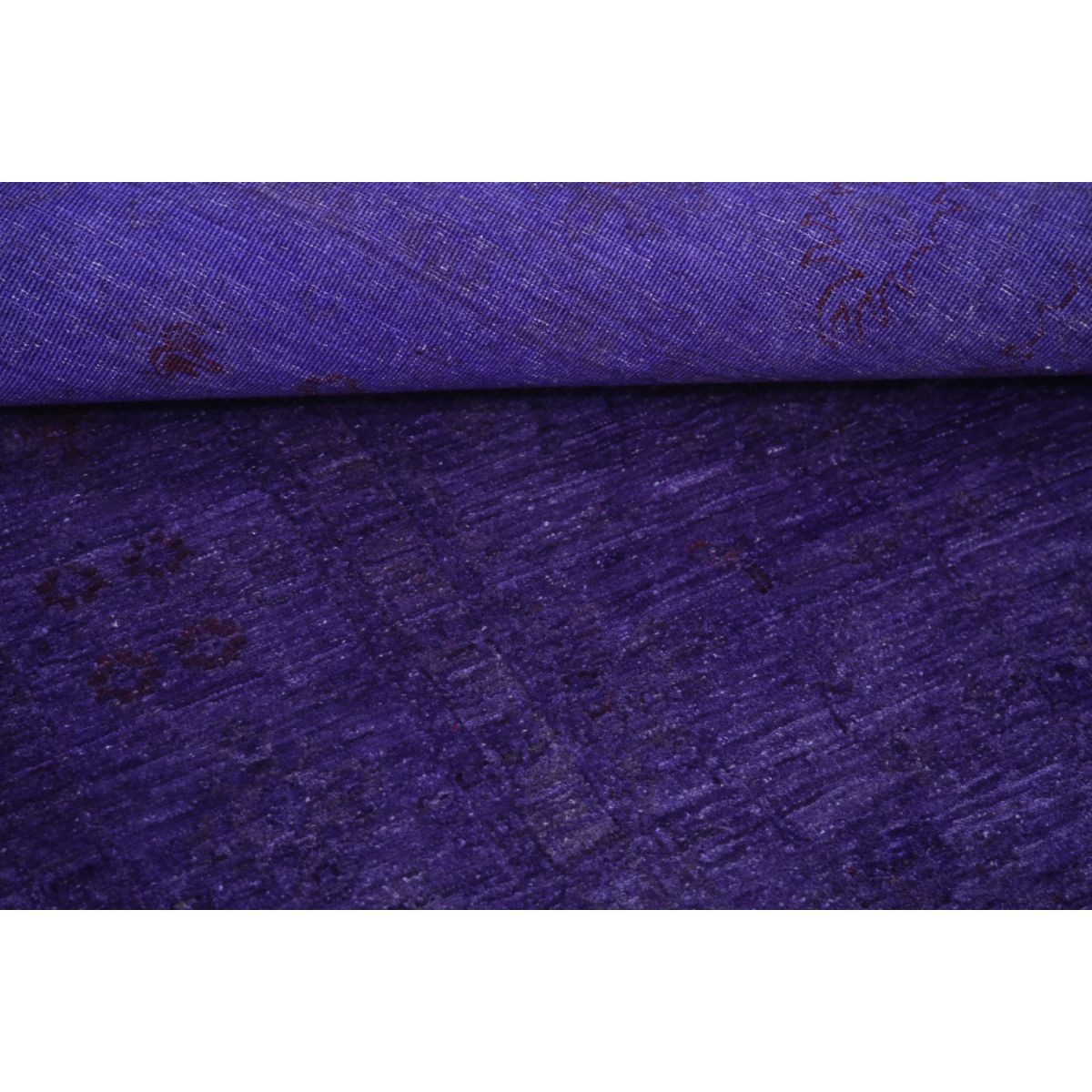 Overdye 6x8 Handmade Double Knotted Washable Wool Rug - Monochormatic