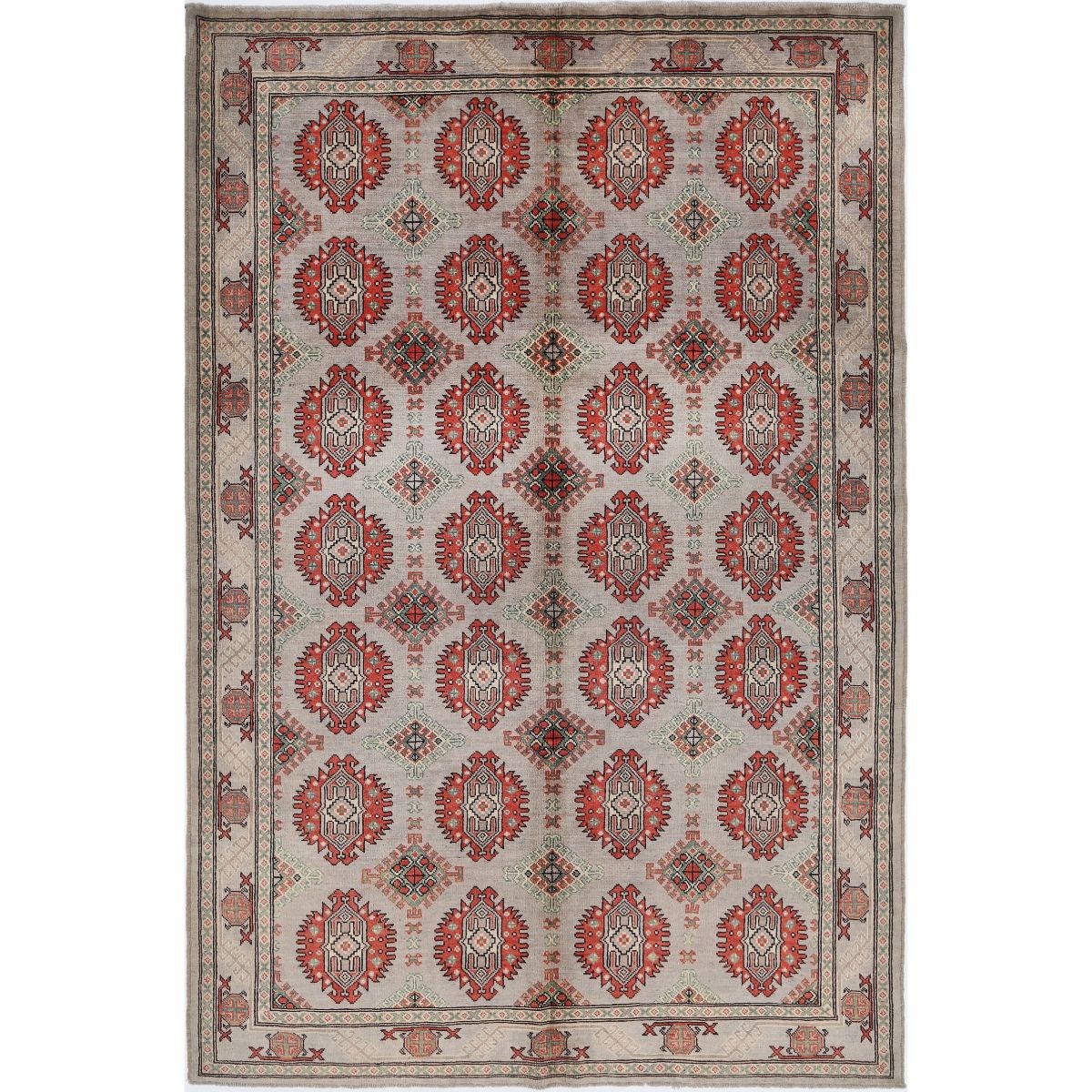 Revival 7x10 Handmade Double Knotted Washable Wool Rug - Colorful