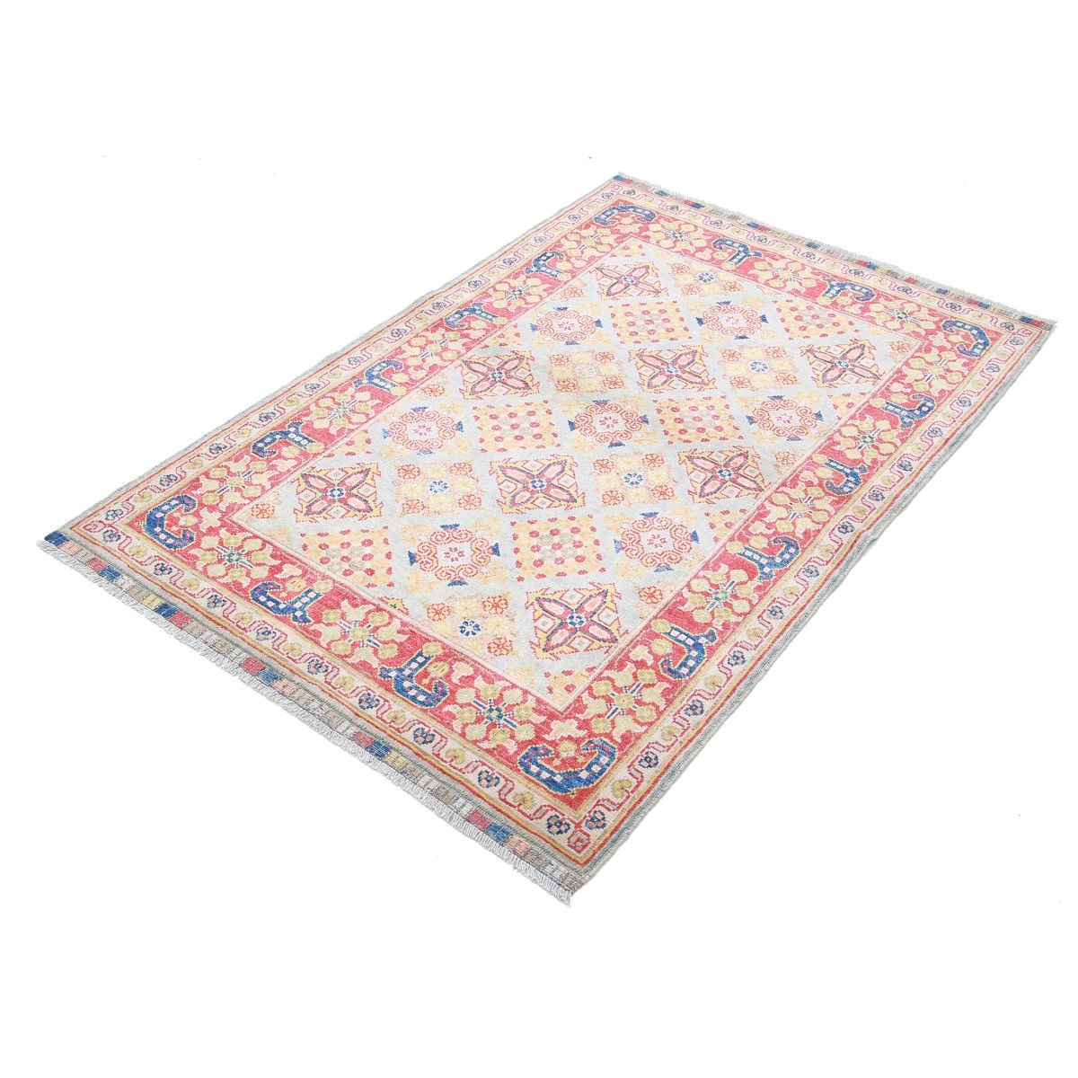 Revival 3x5 Handmade Double Knotted Washable Wool Rug - Colorful