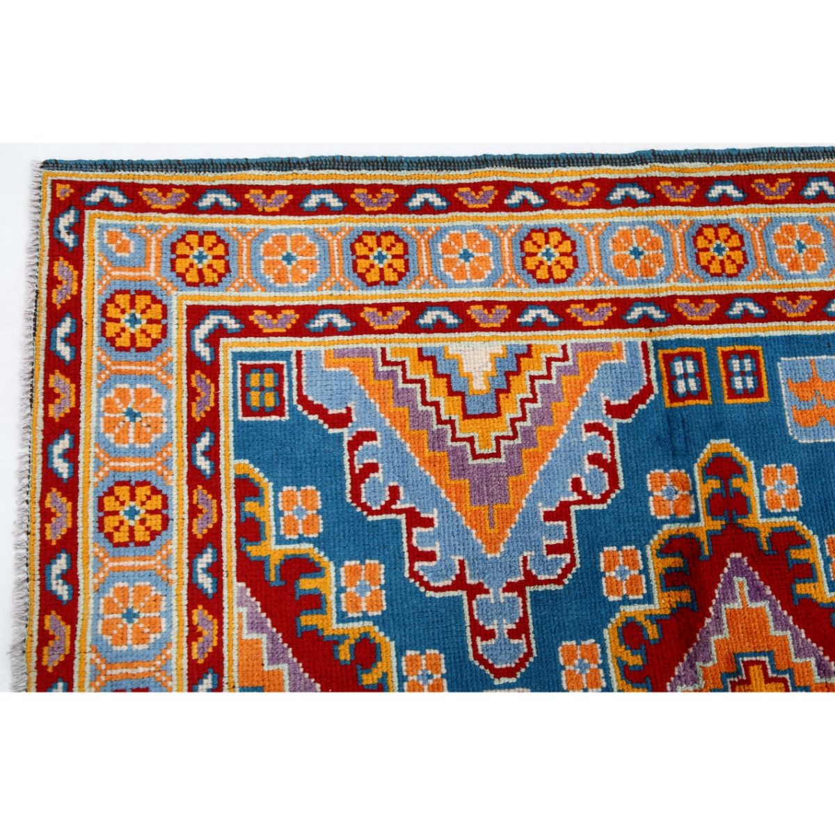 Revival 5x7 Handmade Double Knotted Washable Wool Rug - Colorful