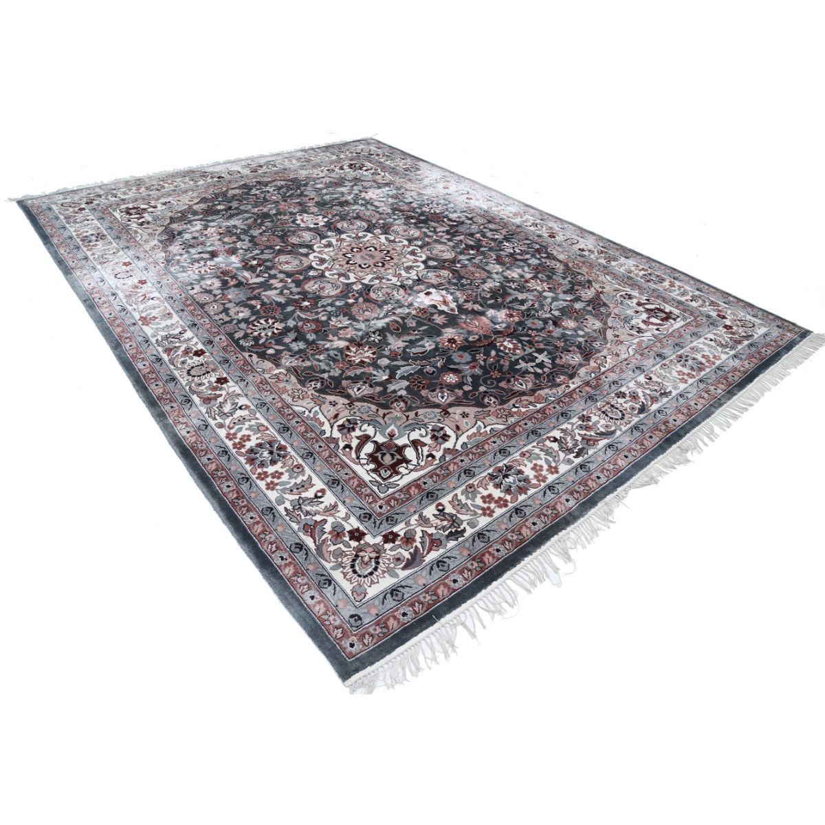 Legacy 9x12 Handmade Double Knotted Washable Art Silk Rug - Colorful