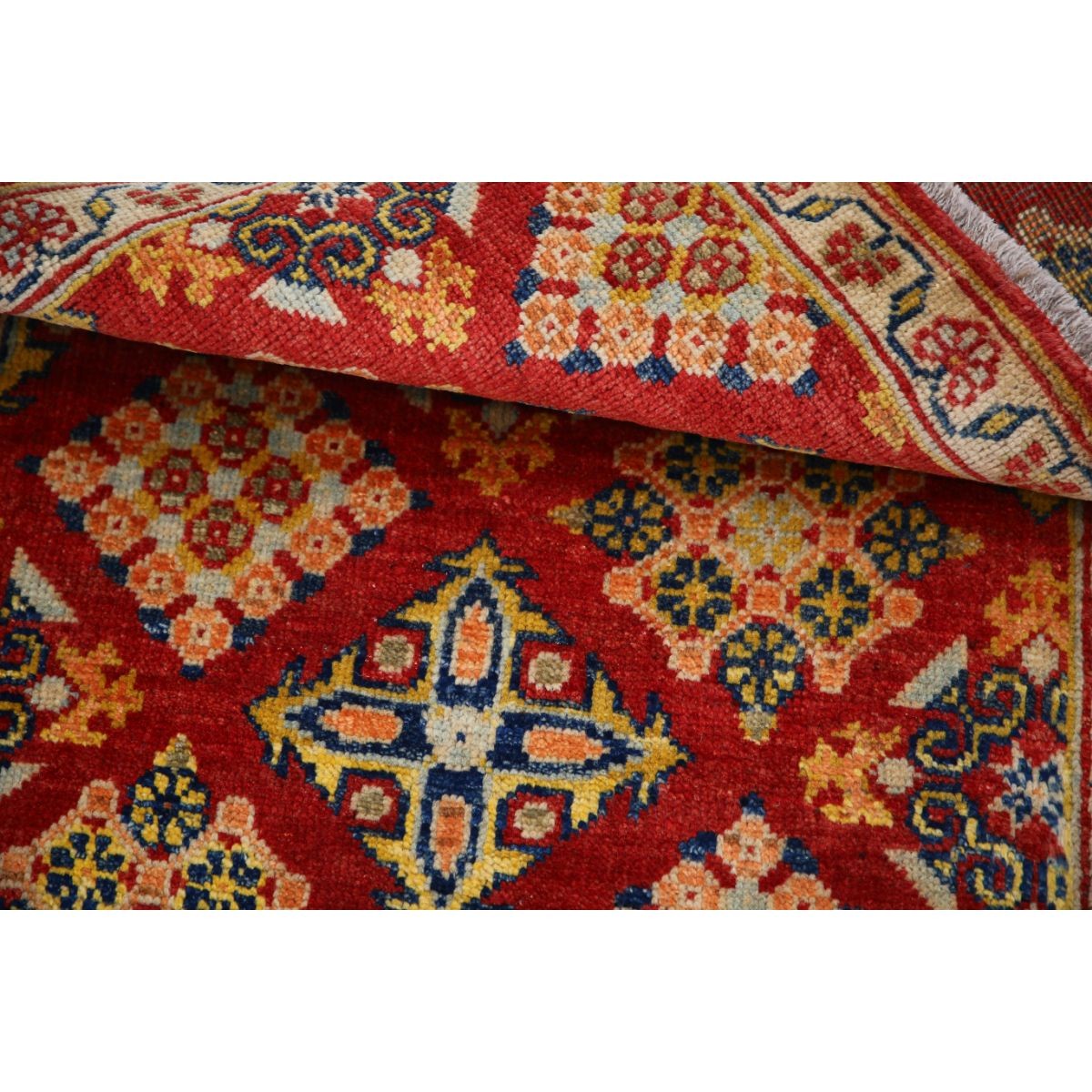 Revival 2x3 Handmade Double Knotted Washable Wool Rug - Colorful