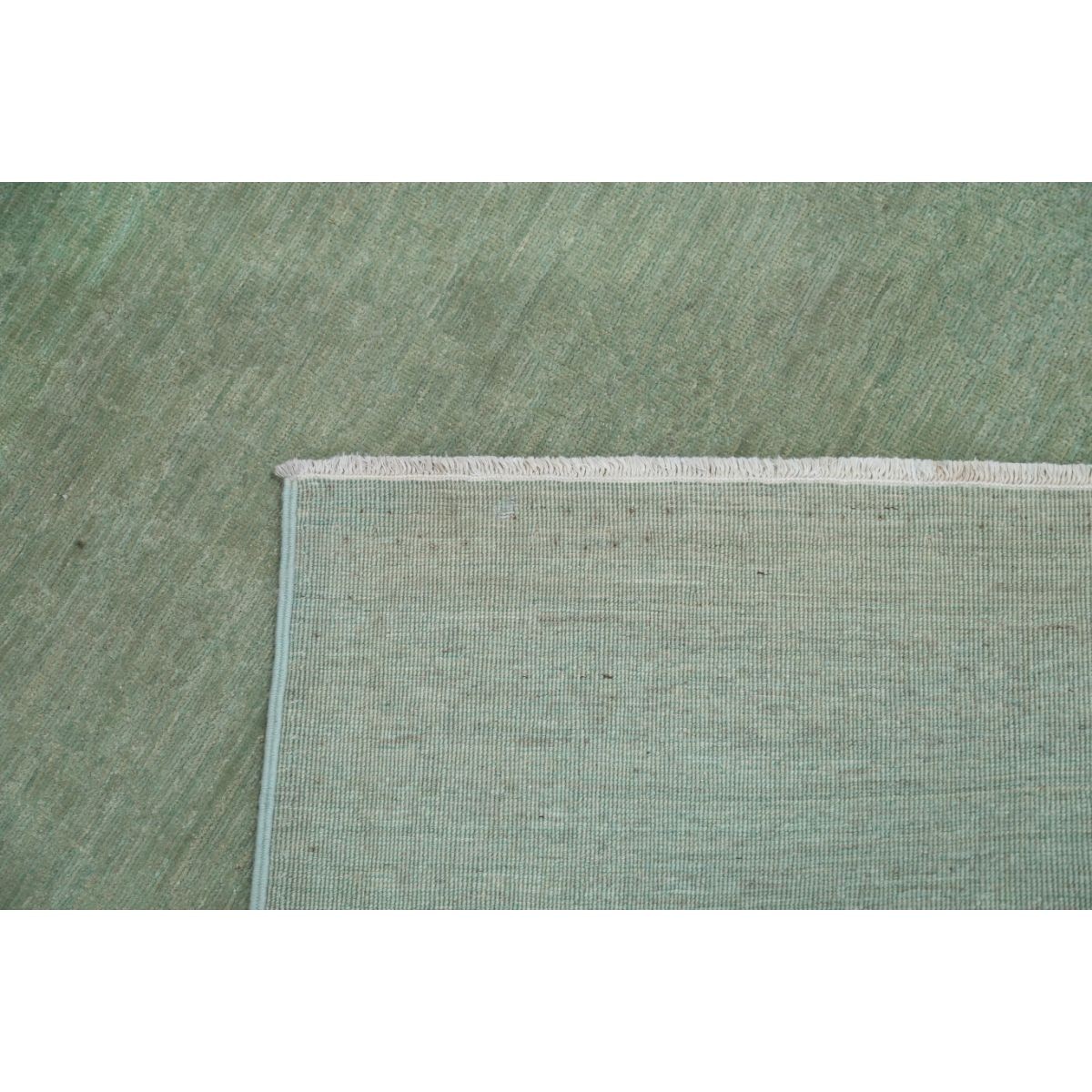 Fine 3x10 Handmade Double Knotted Washable Wool Runner - Monochormatic