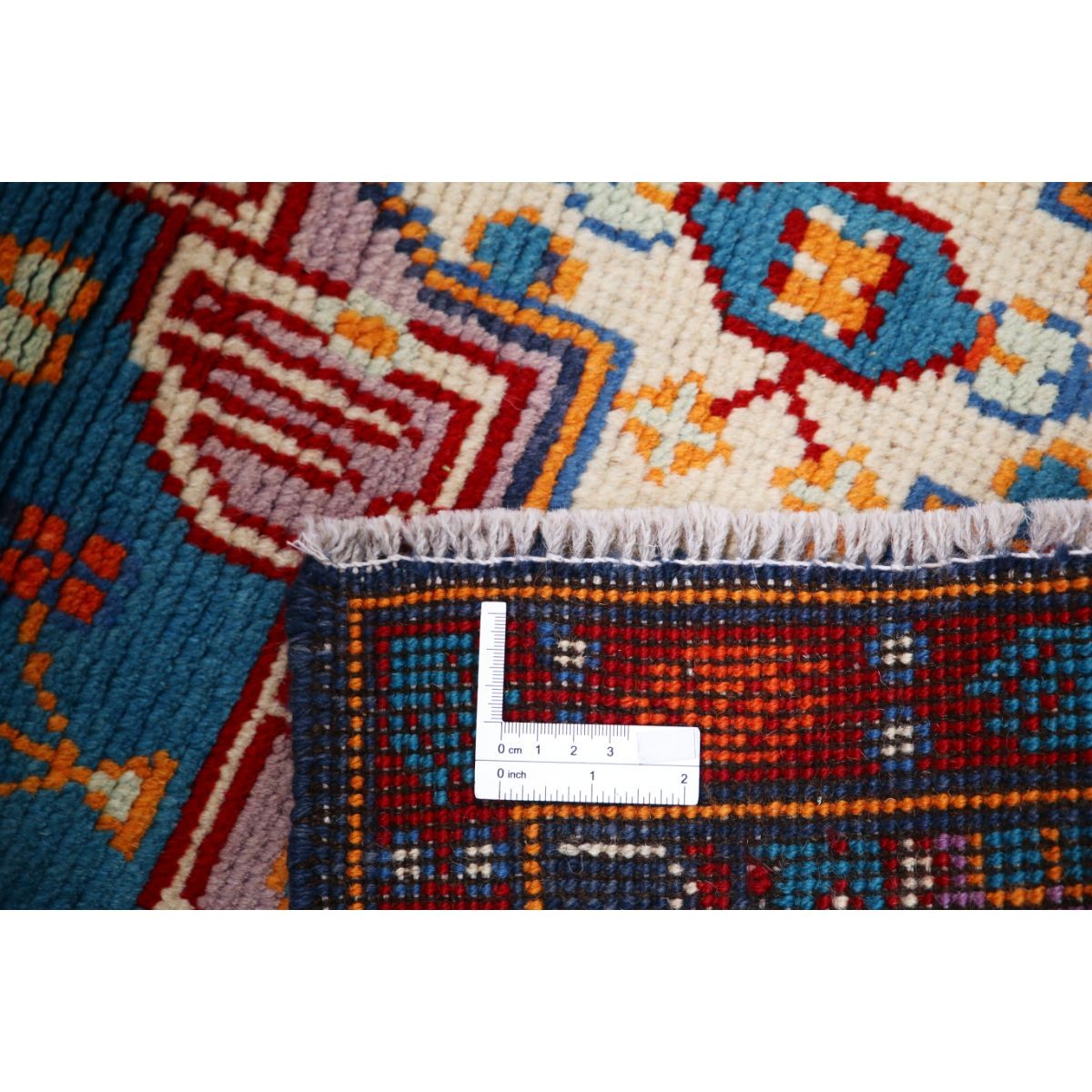 Revival 3x4 Handmade Double Knotted Washable Wool Rug - Colorful