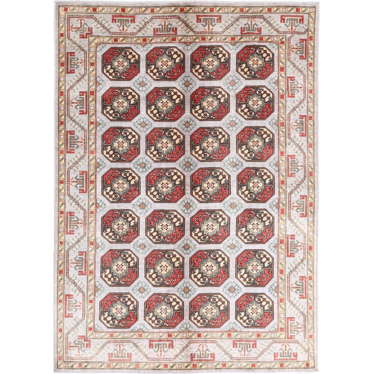 Revival 7x10 Handmade Double Knotted Washable Wool Rug - Colorful