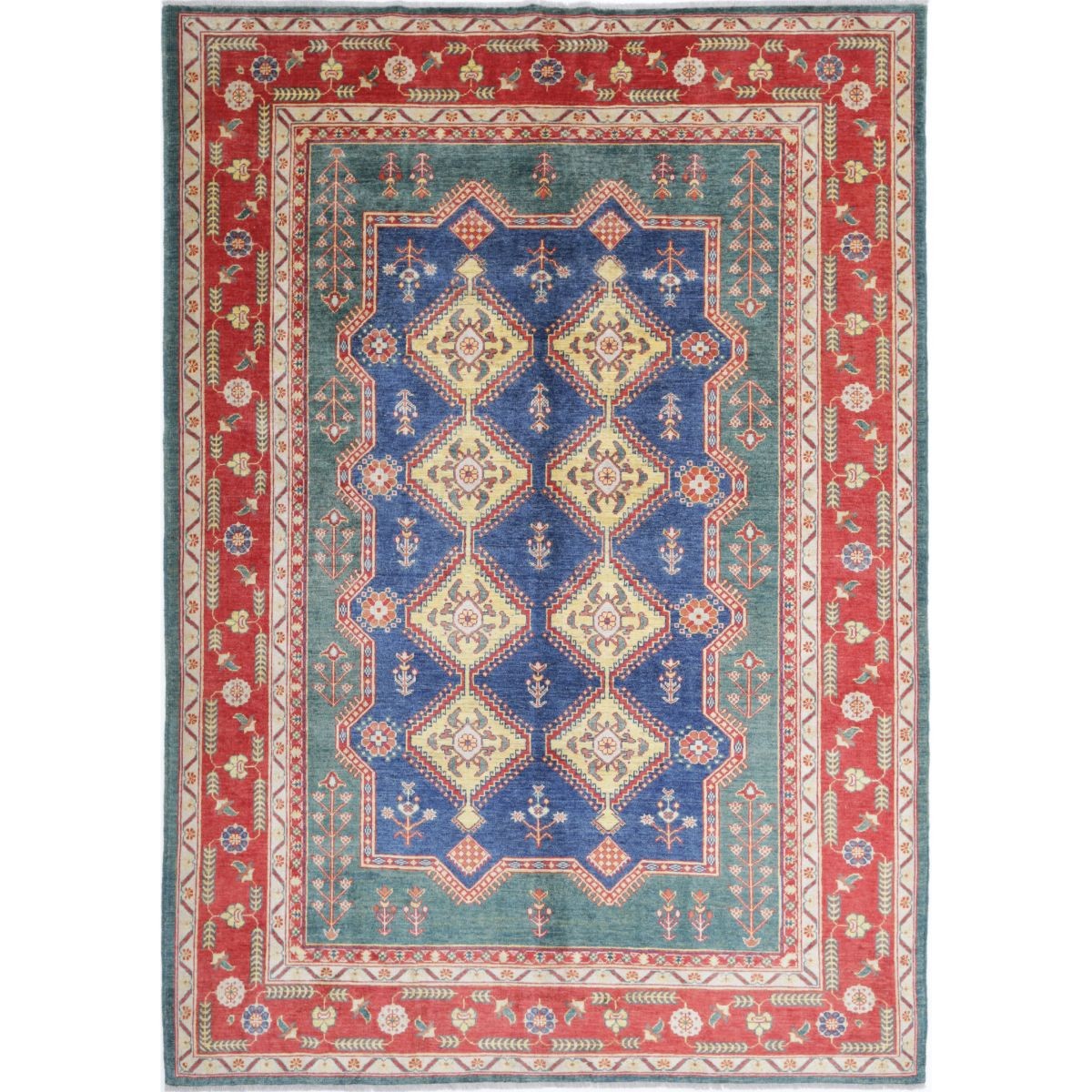 Revival 7x9 Handmade Double Knotted Washable Wool Rug - Colorful