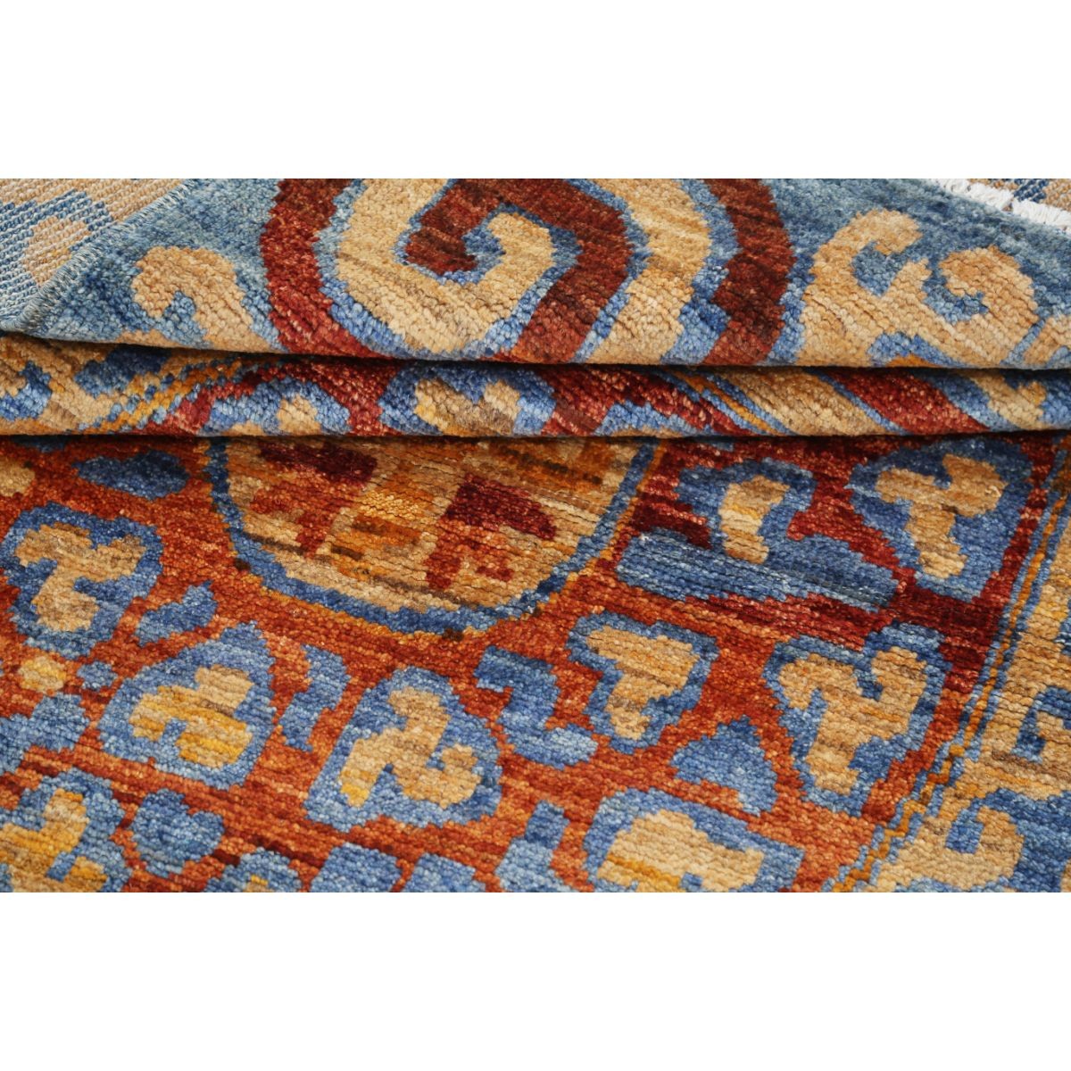 Revival 4x6 Handmade Double Knotted Washable Wool Rug - Colorful