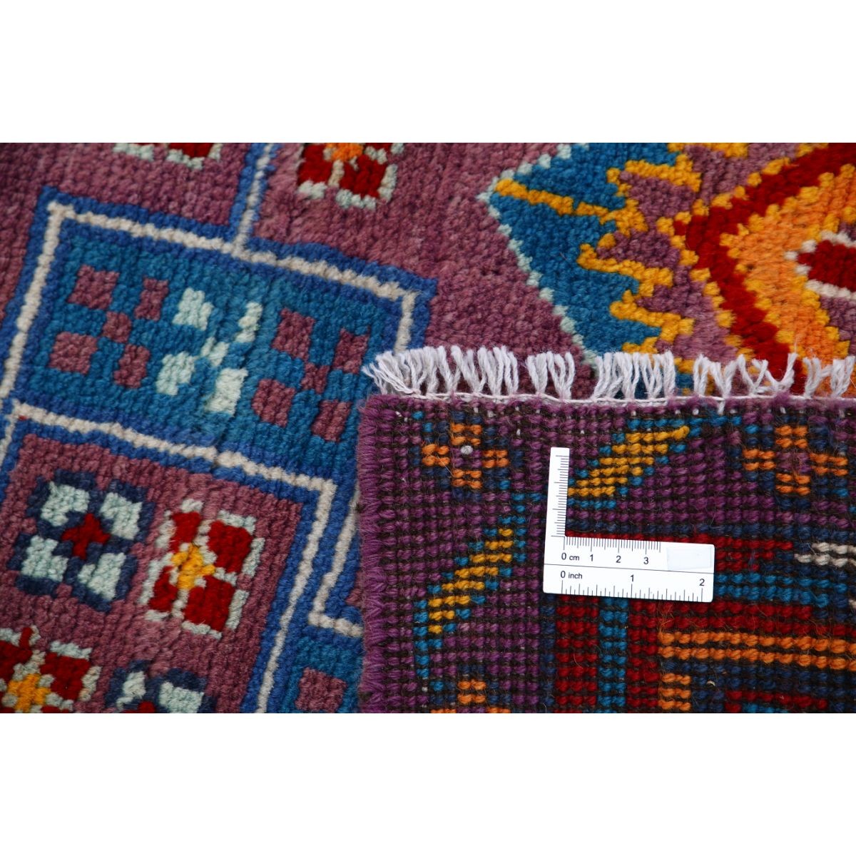 Revival 5x6 Handmade Double Knotted Washable Wool Rug - Colorful
