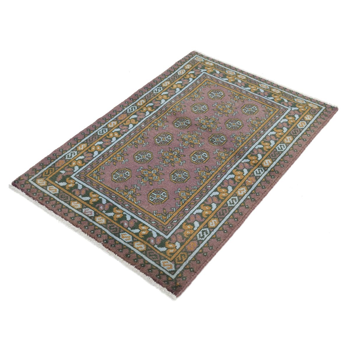 Revival 3x4 Handmade Double Knotted Washable Wool Rug - Colorful