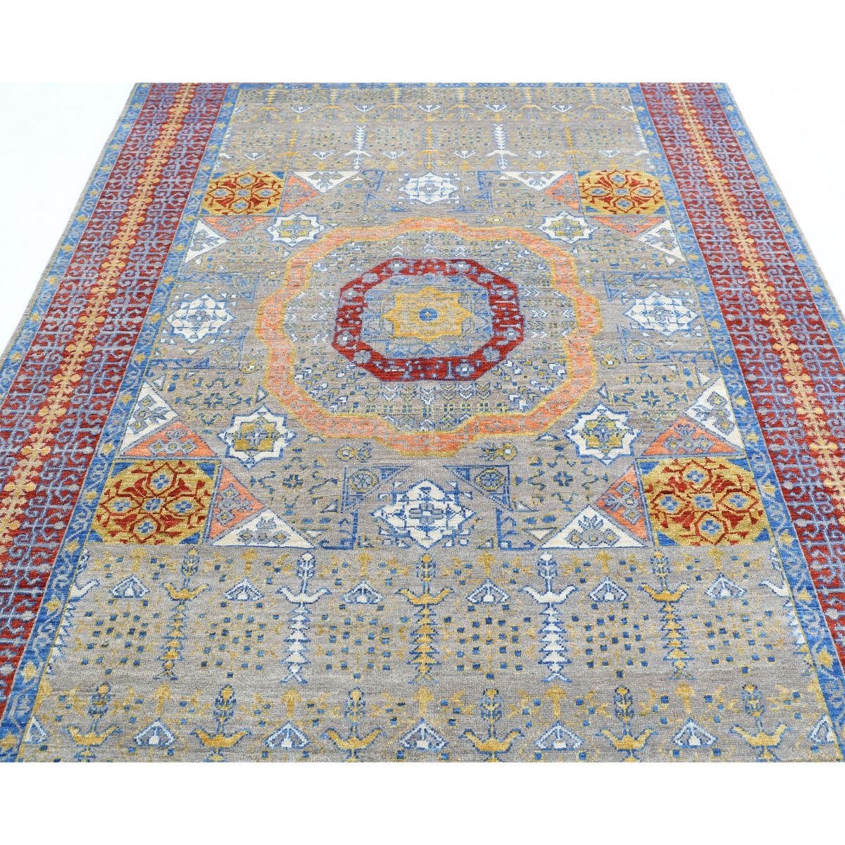 Revival 7x10 Handmade Double Knotted Washable Wool Rug - Colorful