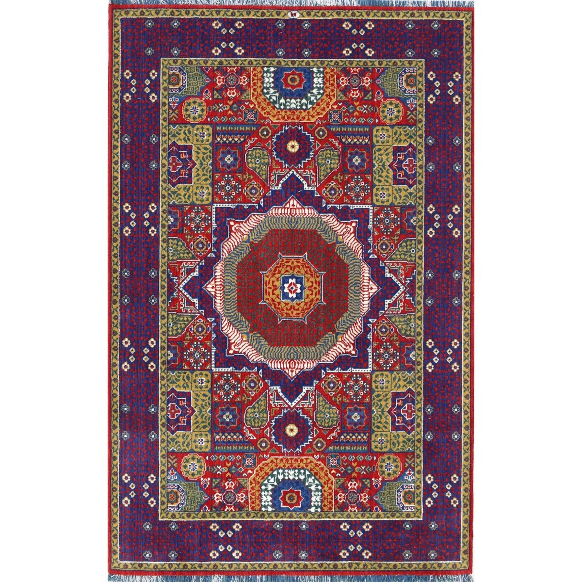 Gulshan-3'10" 4x6 Machine-Made Washable Wool Rug - Colorful