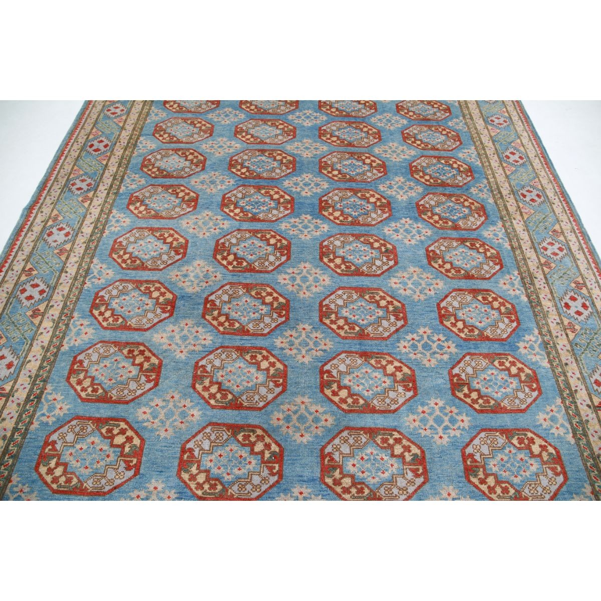 Revival 8x10 Handmade Double Knotted Washable Wool Rug - Colorful