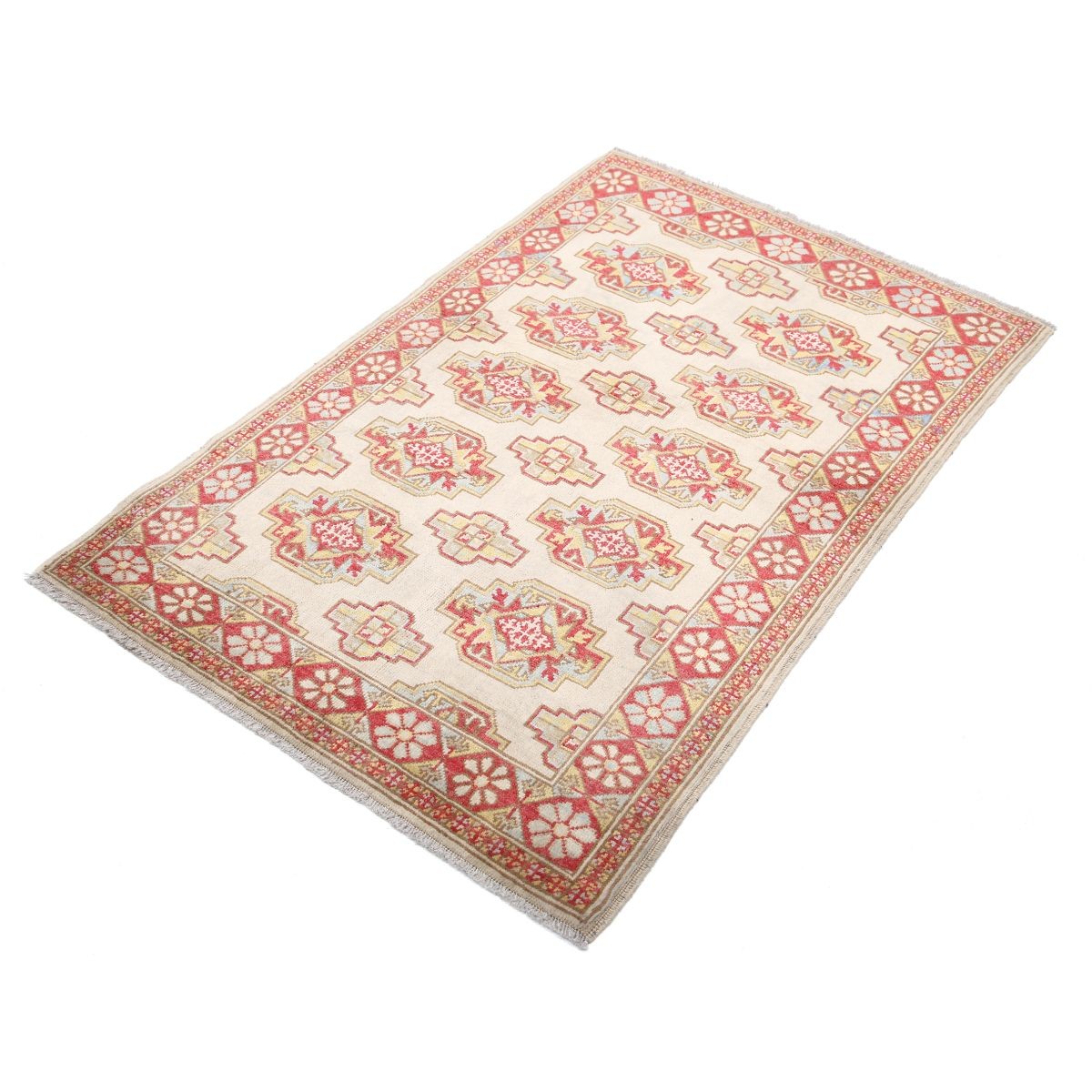 Revival 3x5 Handmade Double Knotted Washable Wool Rug - Colorful