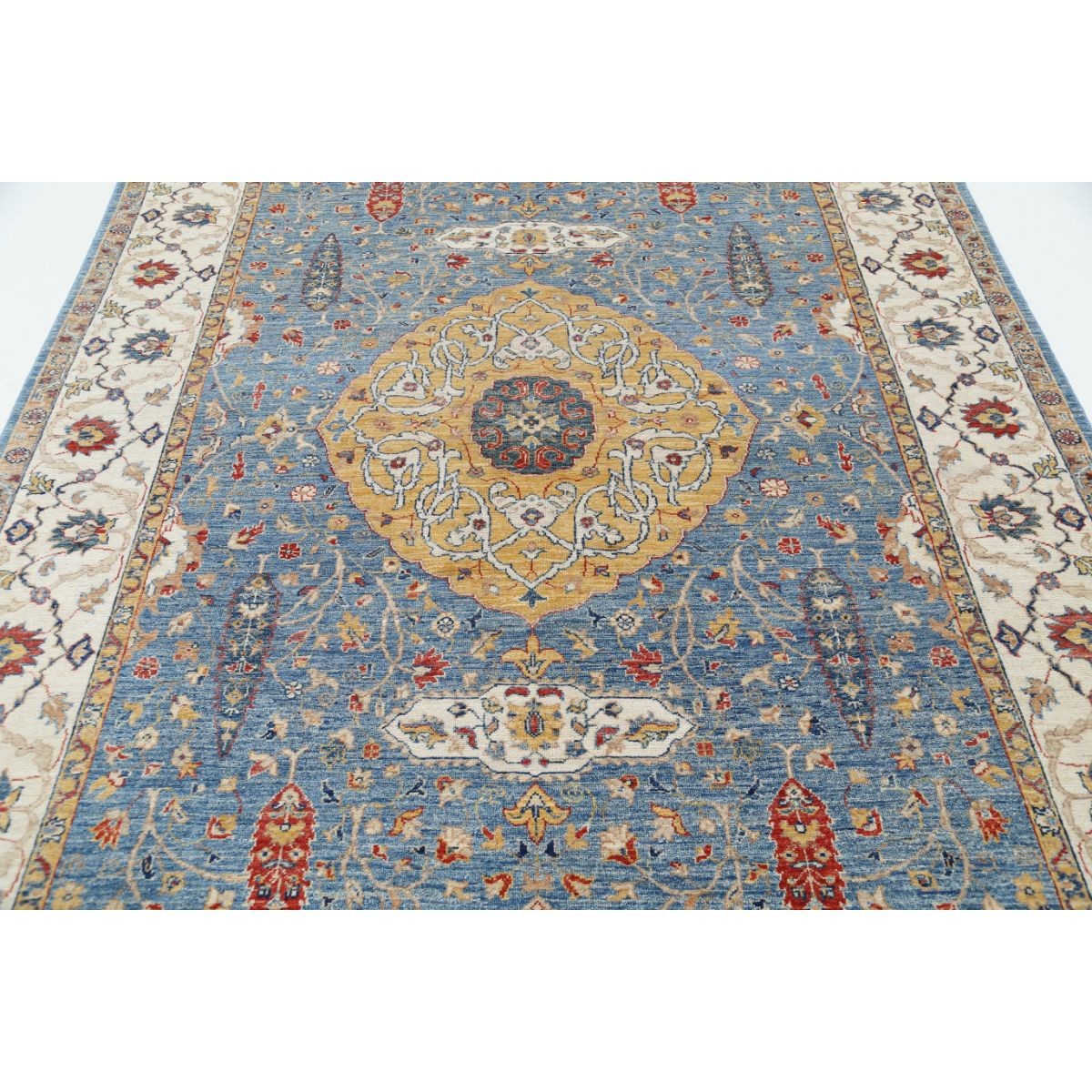 Ziegler 7x9 Handmade Double Knotted Washable Wool Rug - Colorful