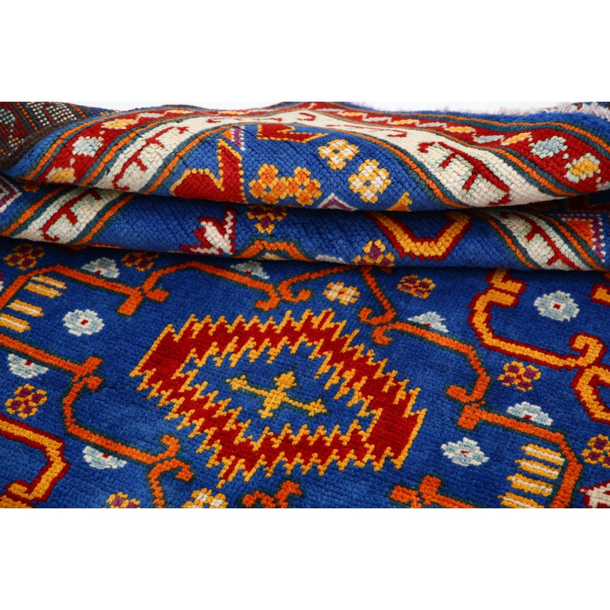 Revival 5x7 Handmade Double Knotted Washable Wool Rug - Colorful