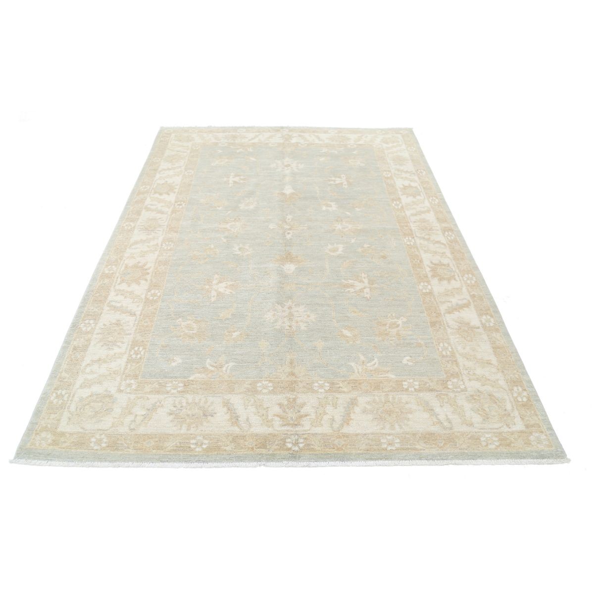 Serenity 6x8 Handmade Double Knotted Washable Wool Rug - Soft Hues